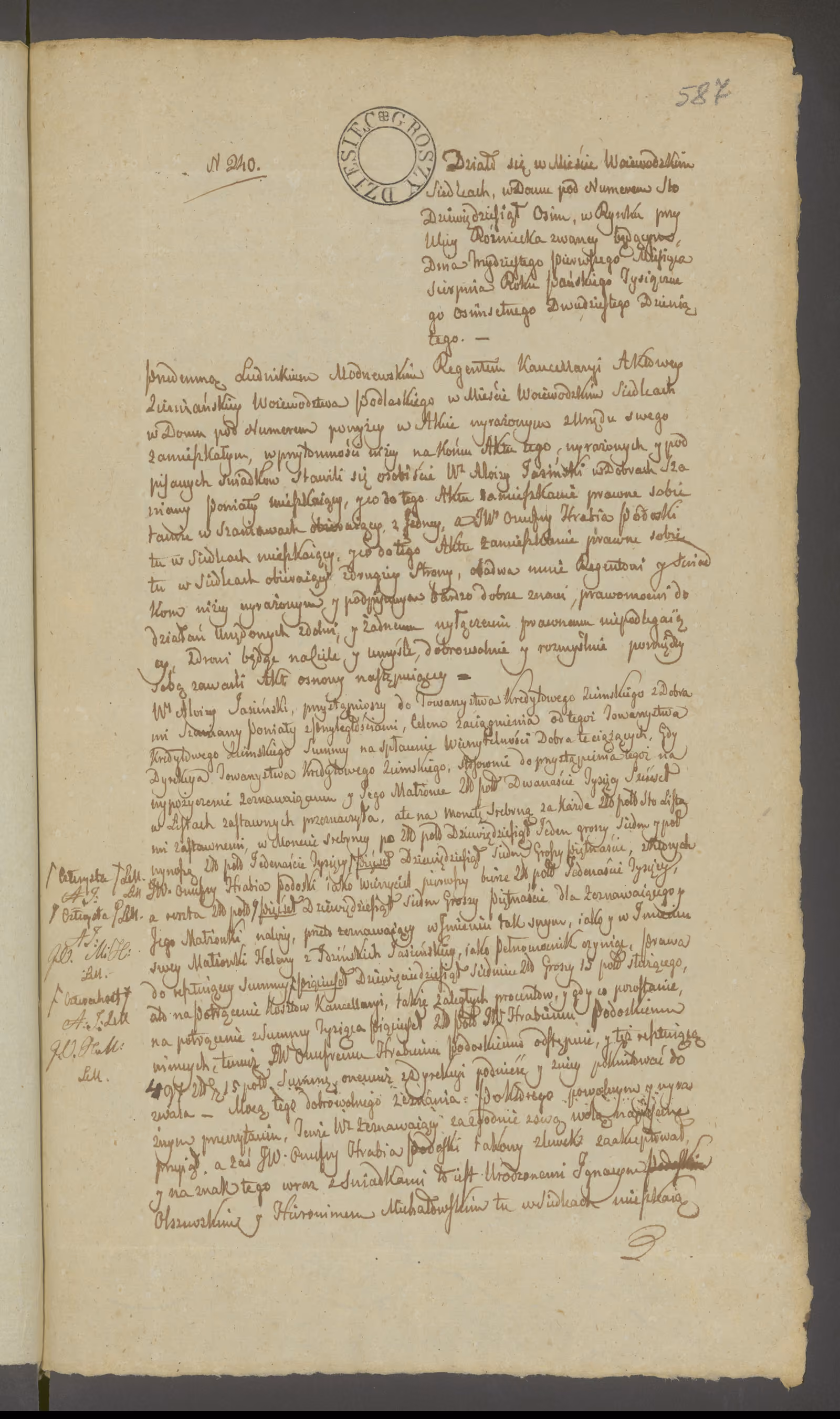Modrzewski 240/1829, s. 1