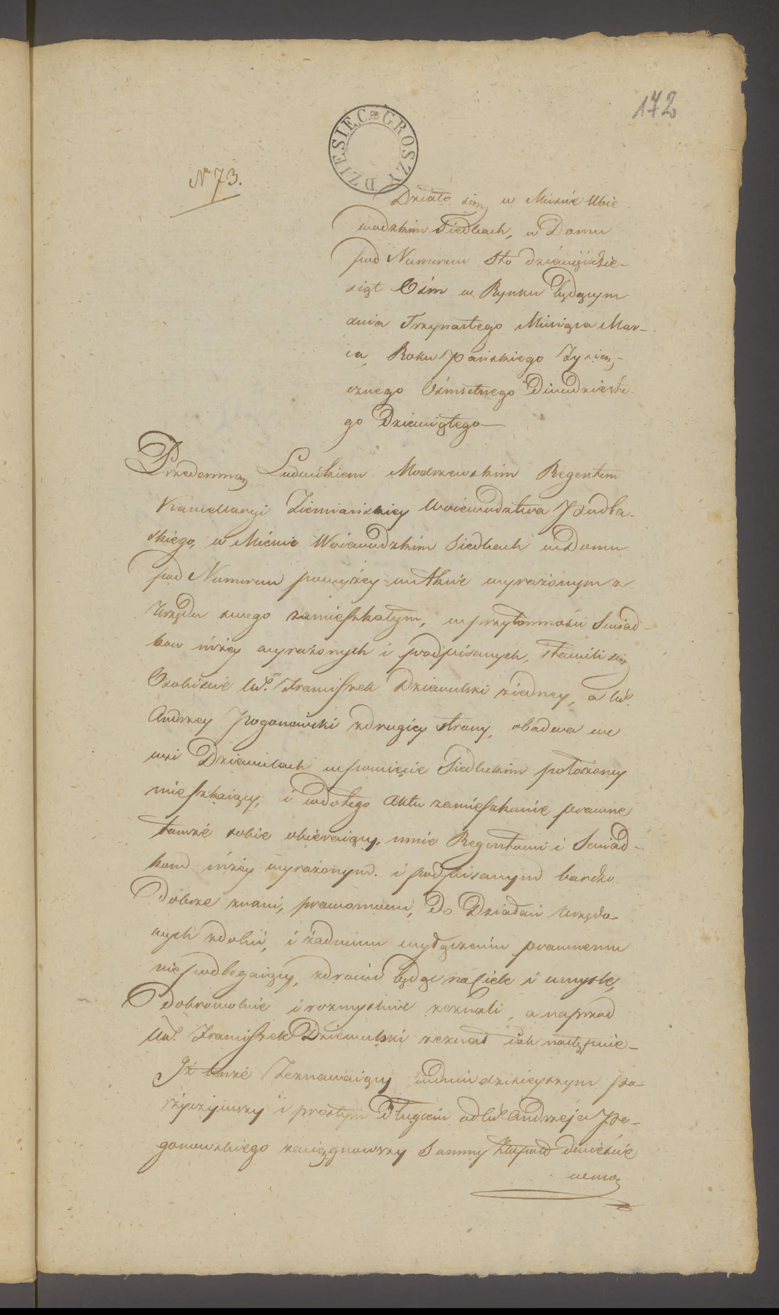 Modrzewski 73/1829, s. 1