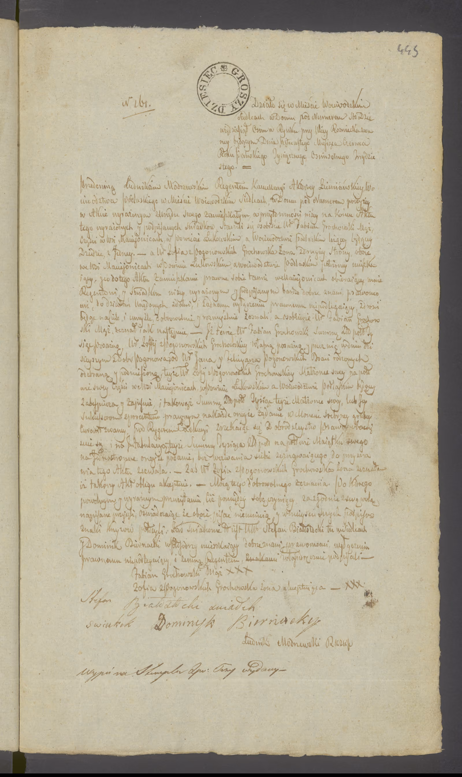Modrzewski 161/1830, s. 1