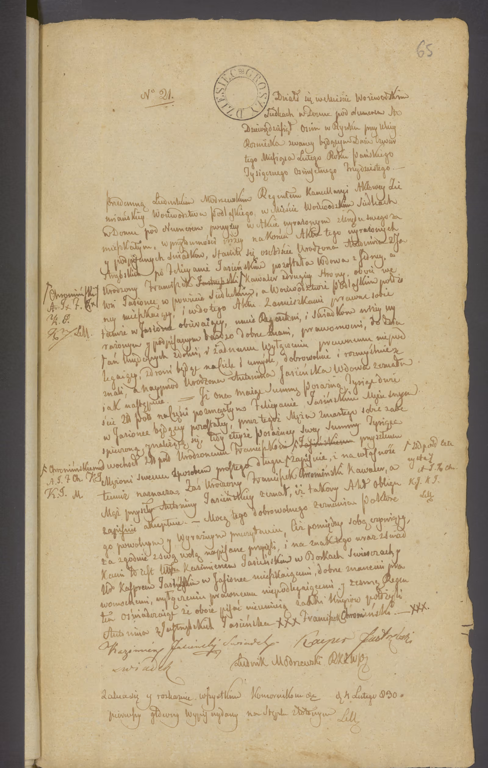 Modrzewski 21/1830, s. 1