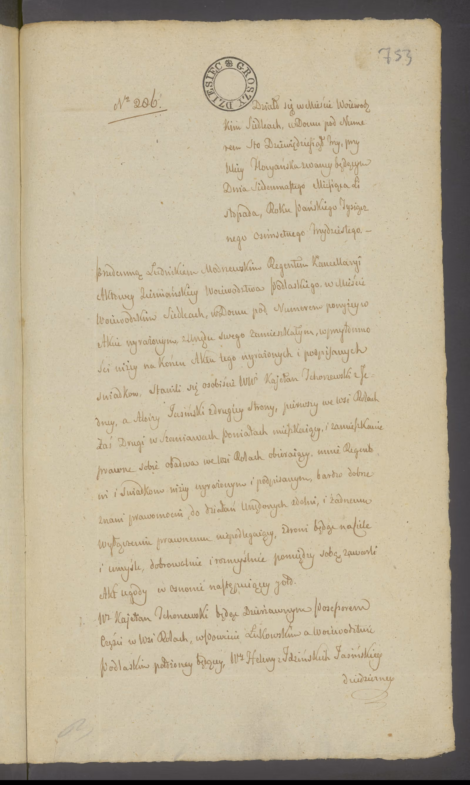Modrzewski 286/1830, s. 1