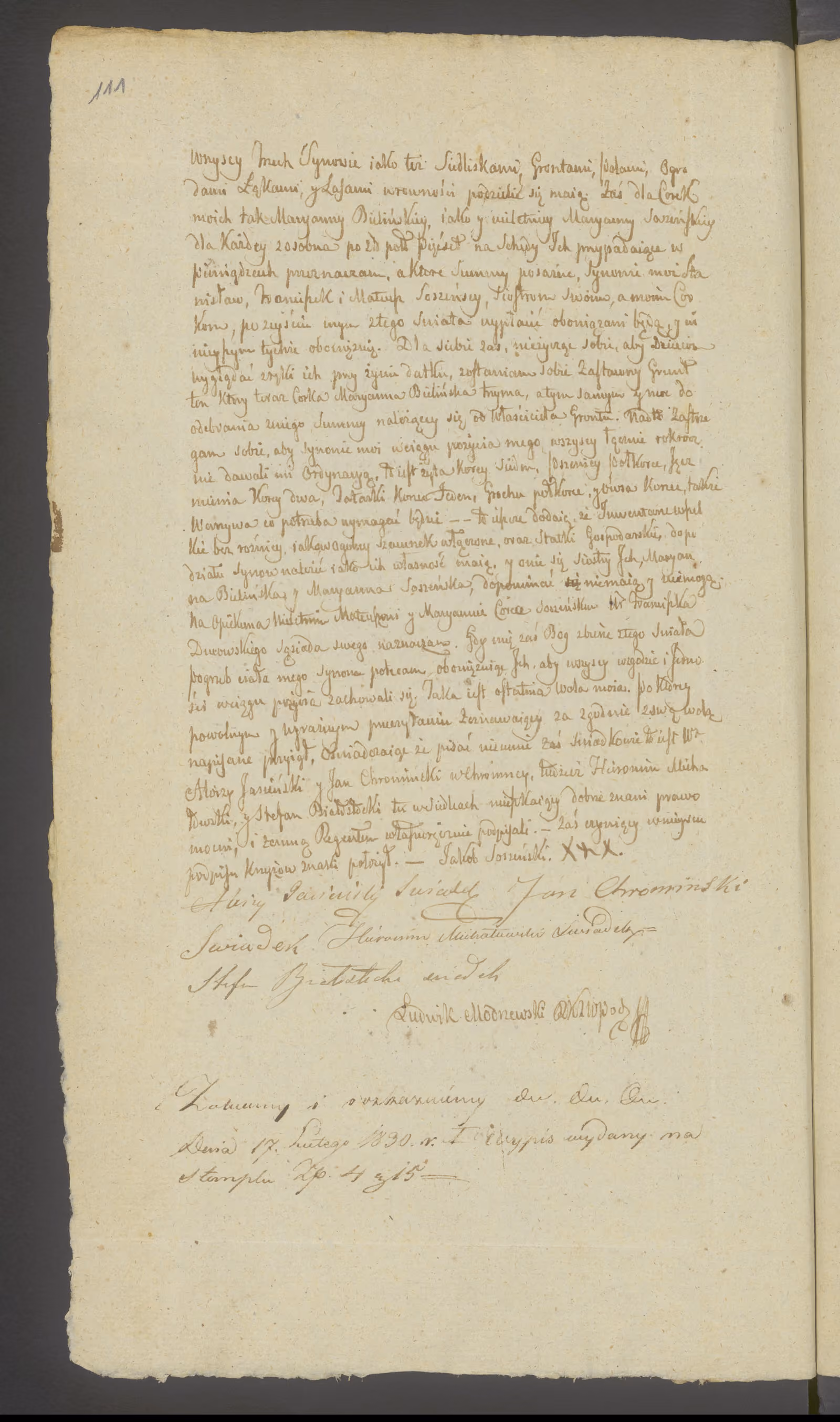 Modrzewski 37/1830, s. 2