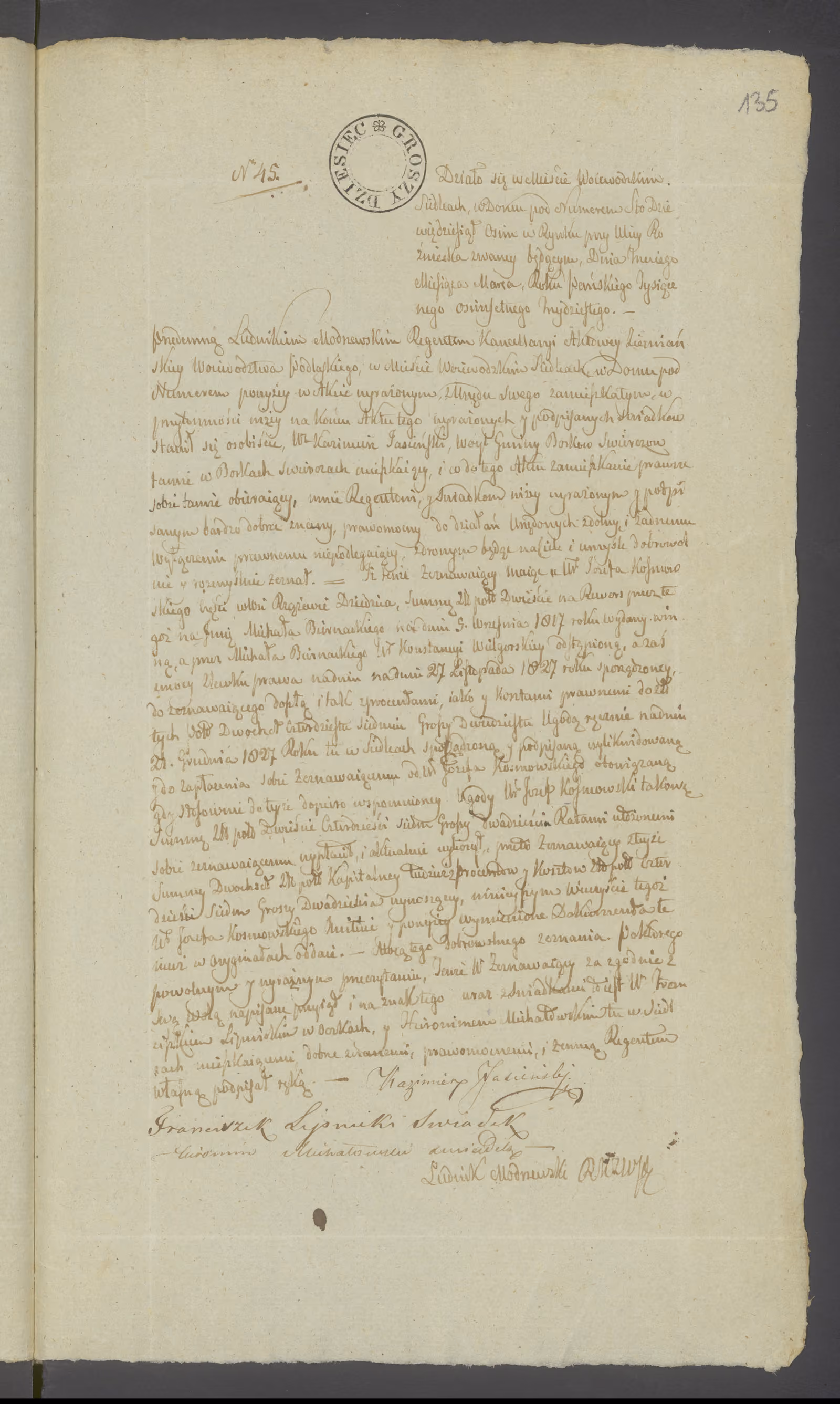 Modrzewski 45/1830, s. 1