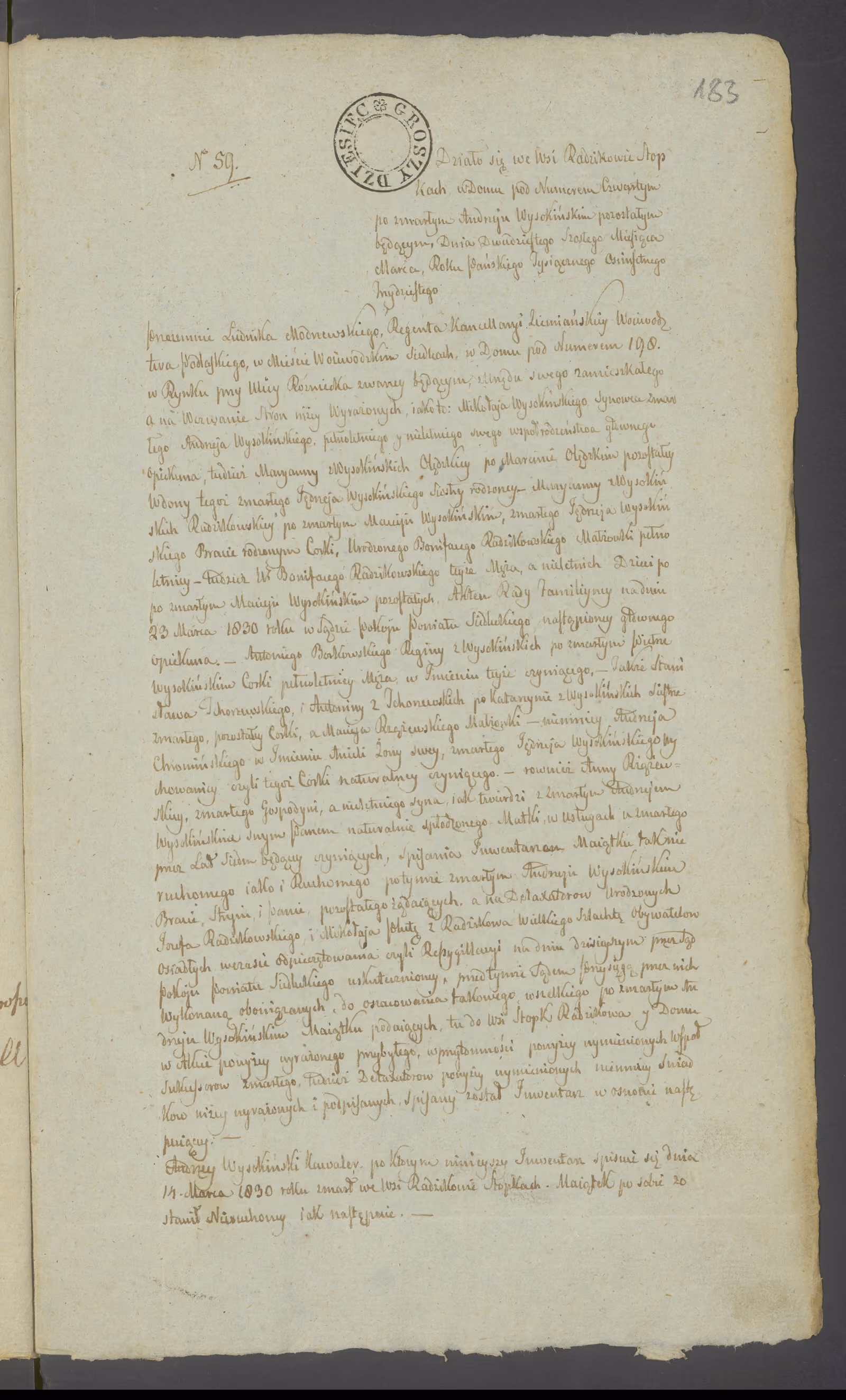 Modrzewski 59/1830, s. 1