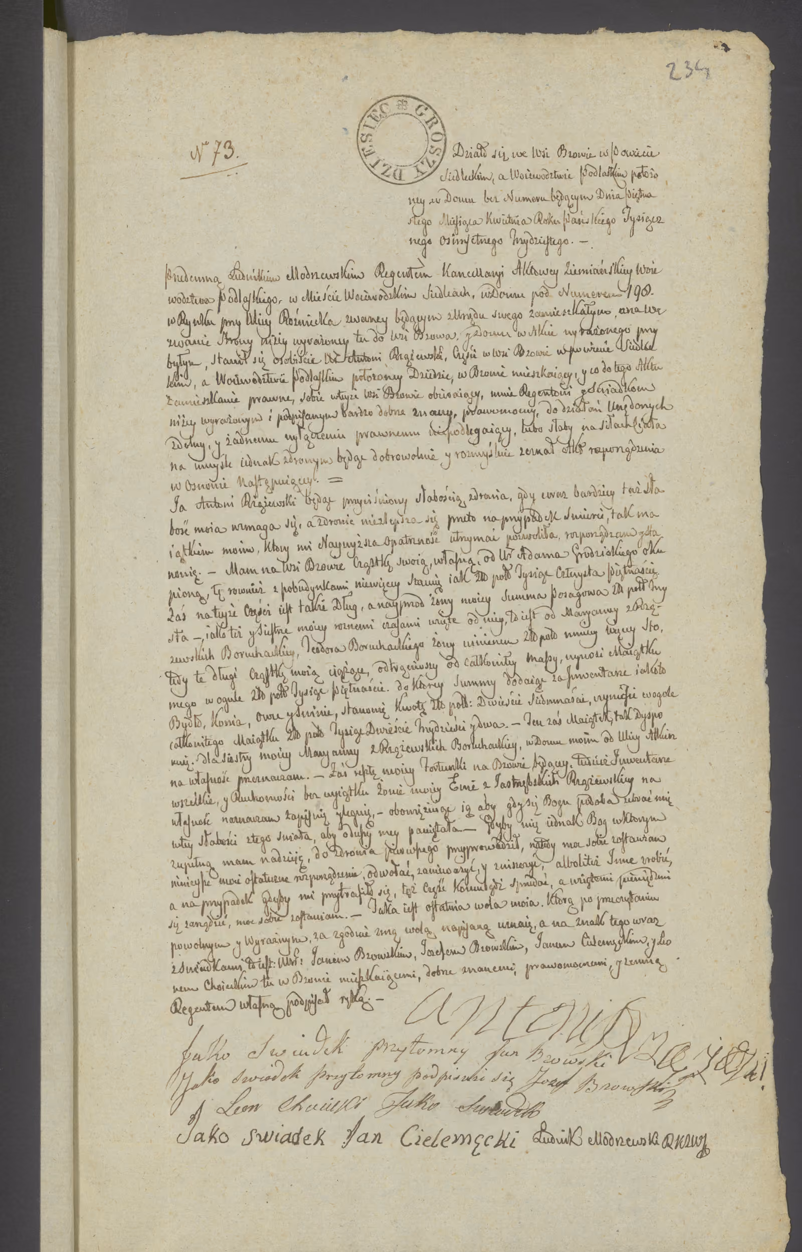 Modrzewski 73/1830, s. 1