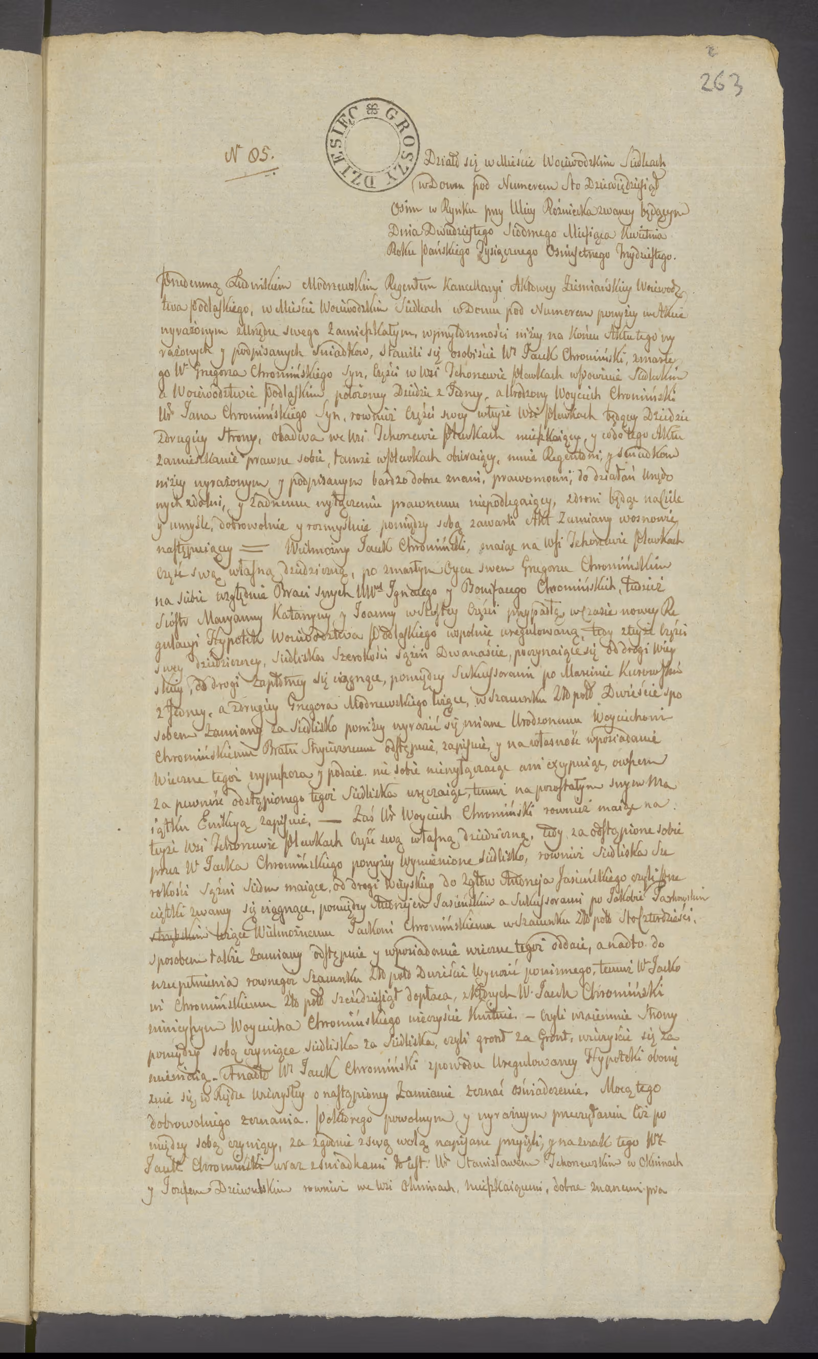 Modrzewski 85/1830, s. 1