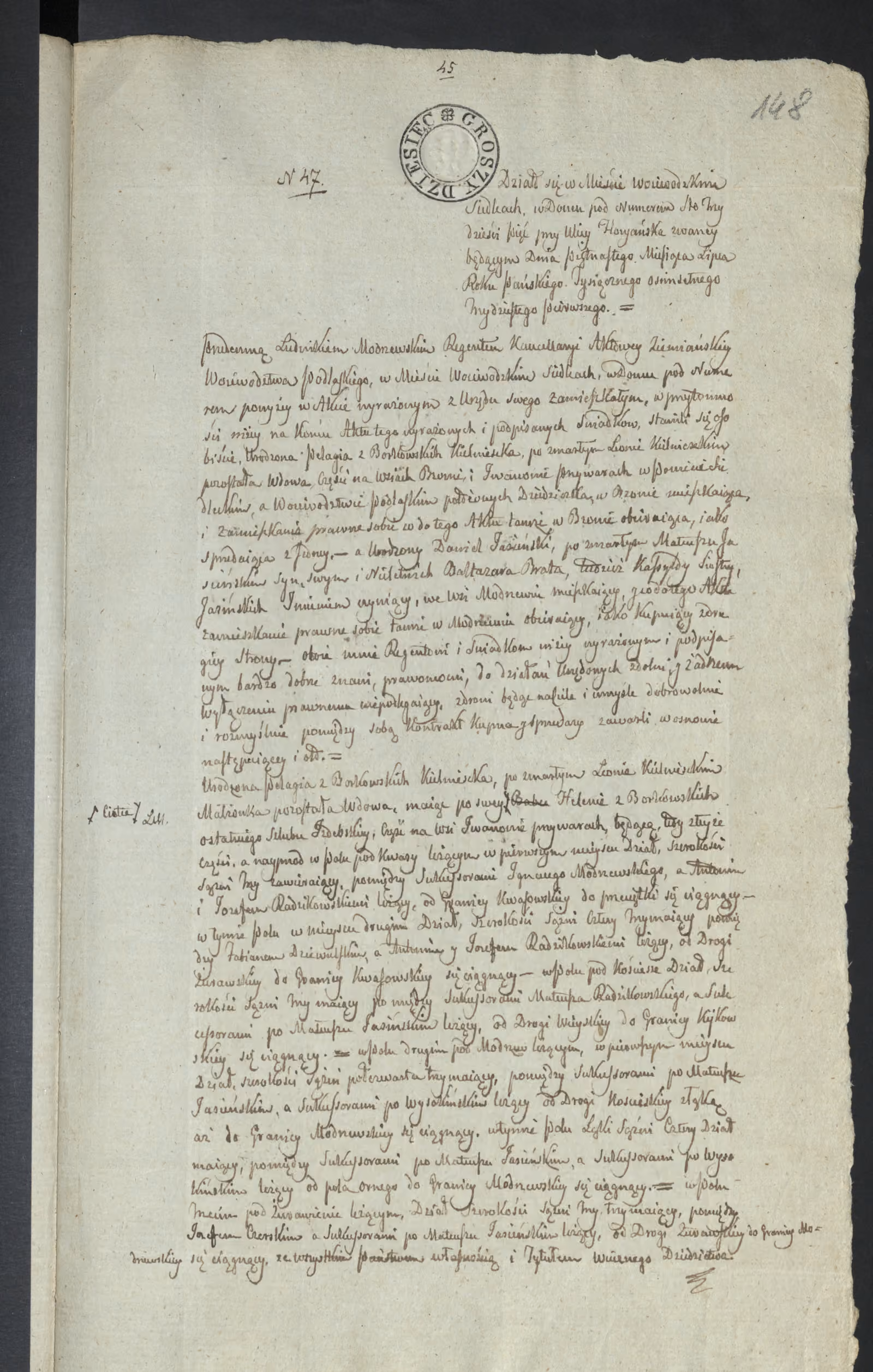 Modrzewski 47/1831, s. 1