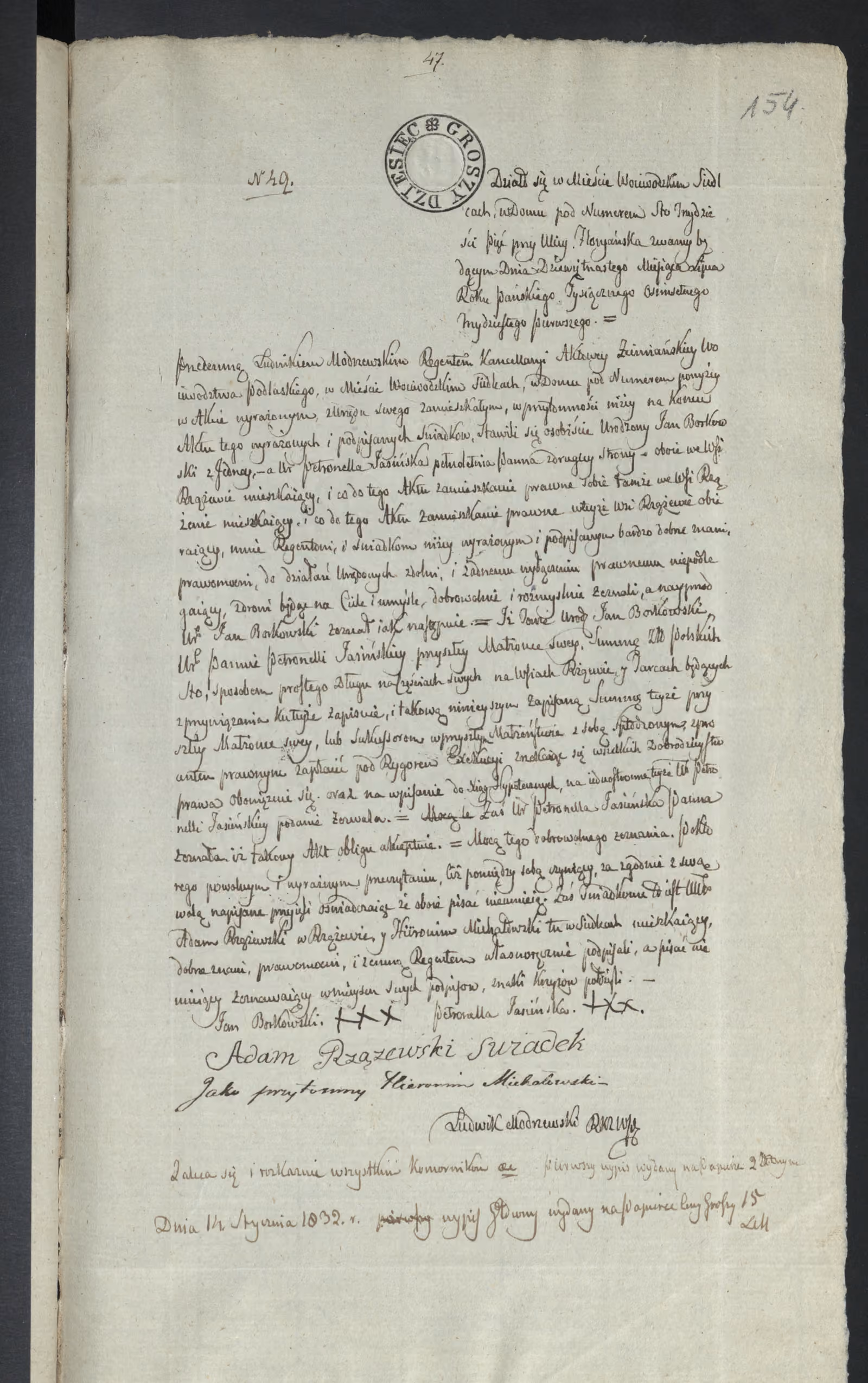 Modrzewski 49/1831, s. 1