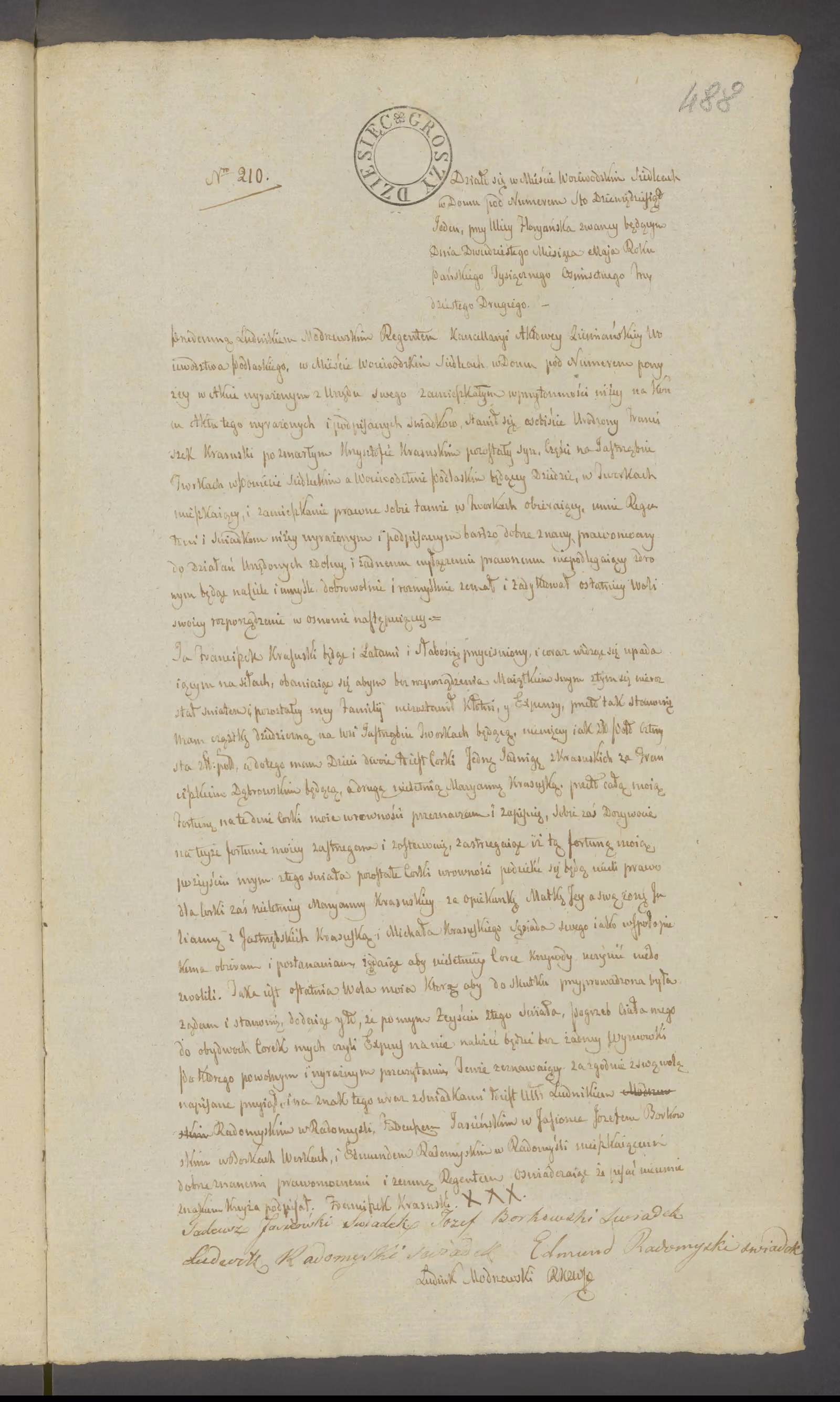 Modrzewski 210/1832, s. 1
