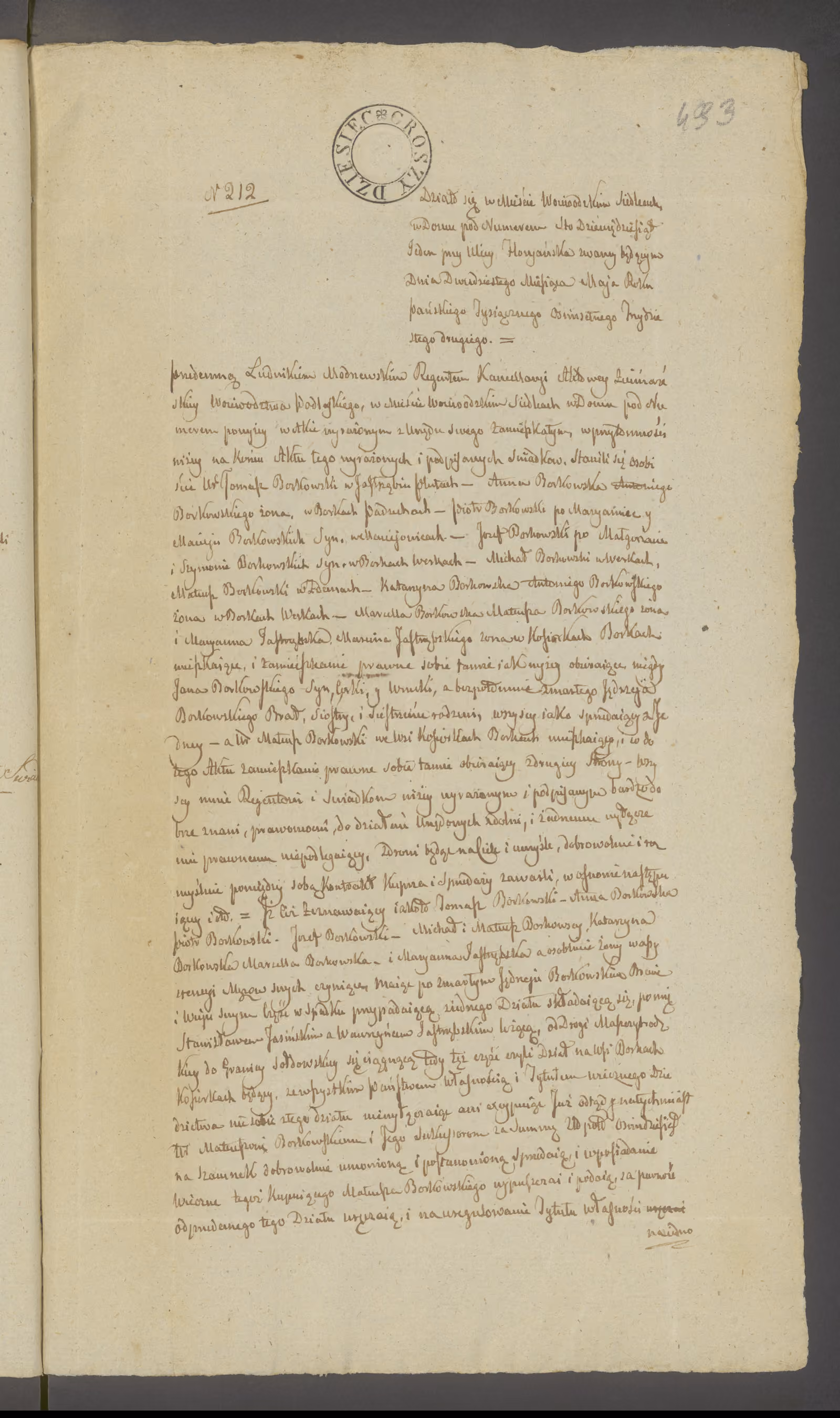 Modrzewski 212/1832, s. 1