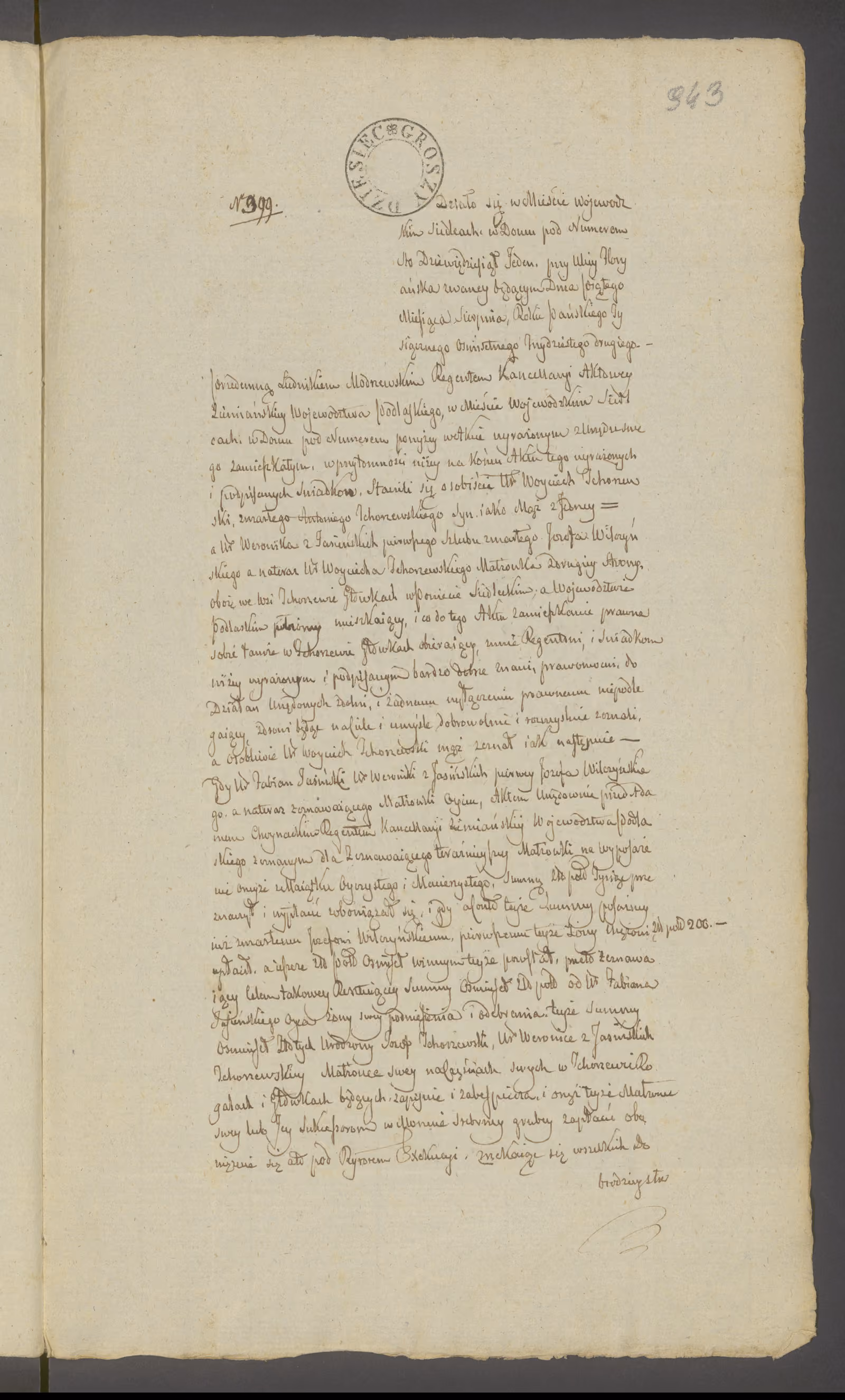 Modrzewski 399/1832, s. 1