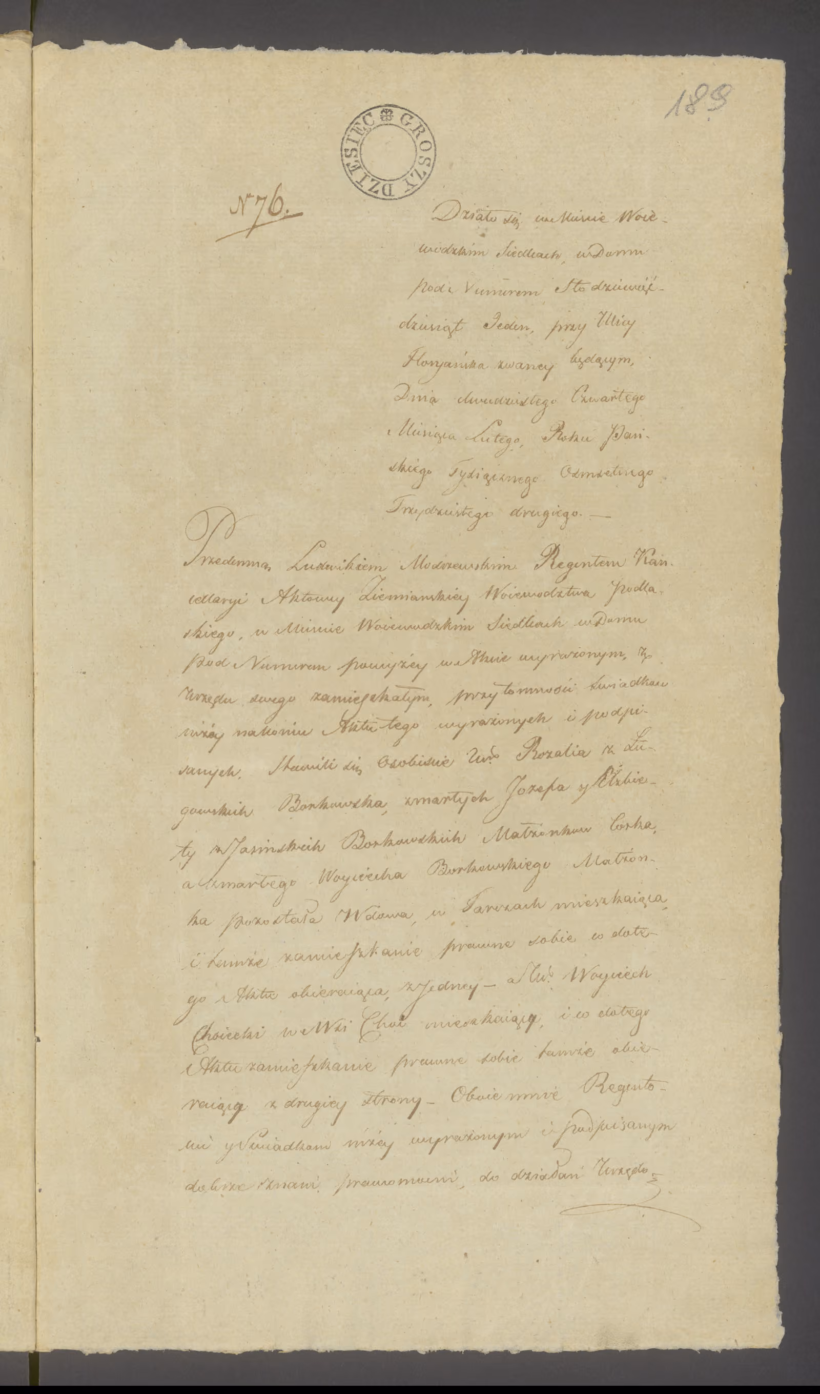 Modrzewski 76/1832, s. 1