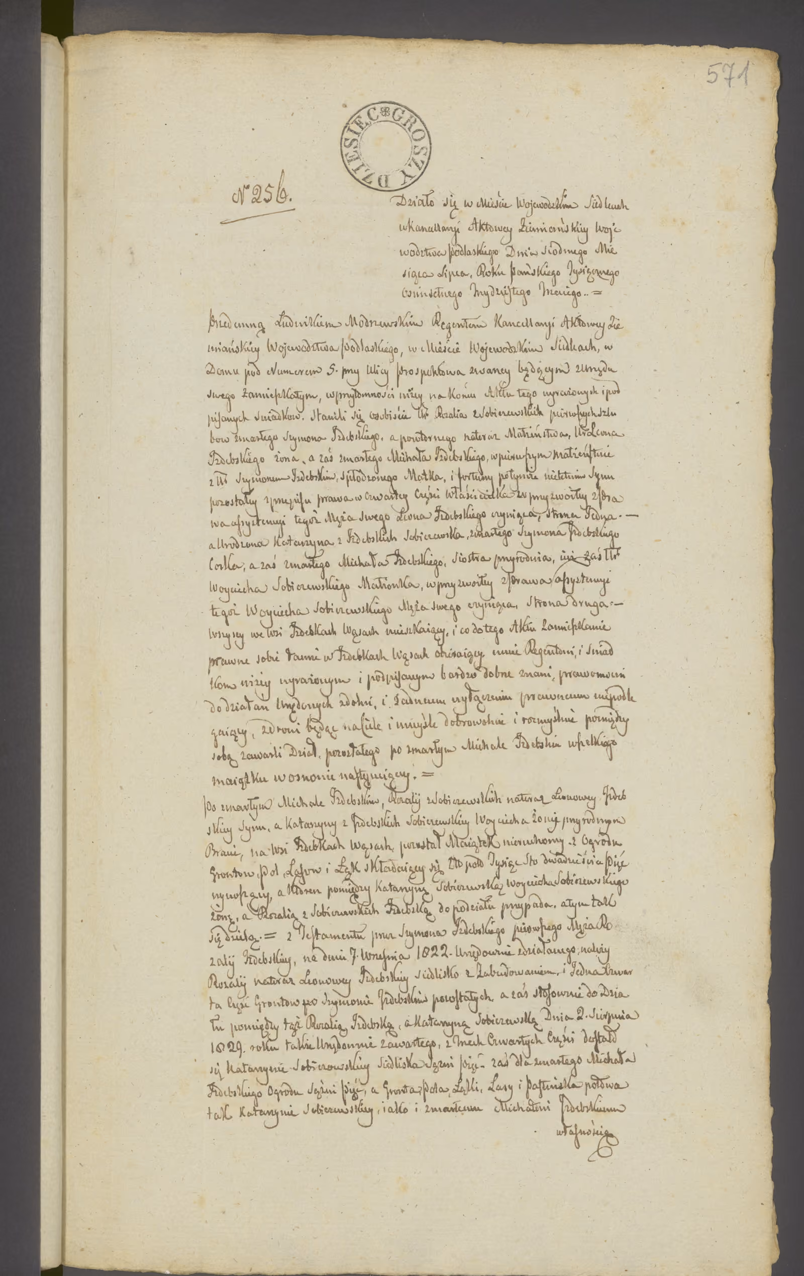 Modrzewski 256/1833, s. 1