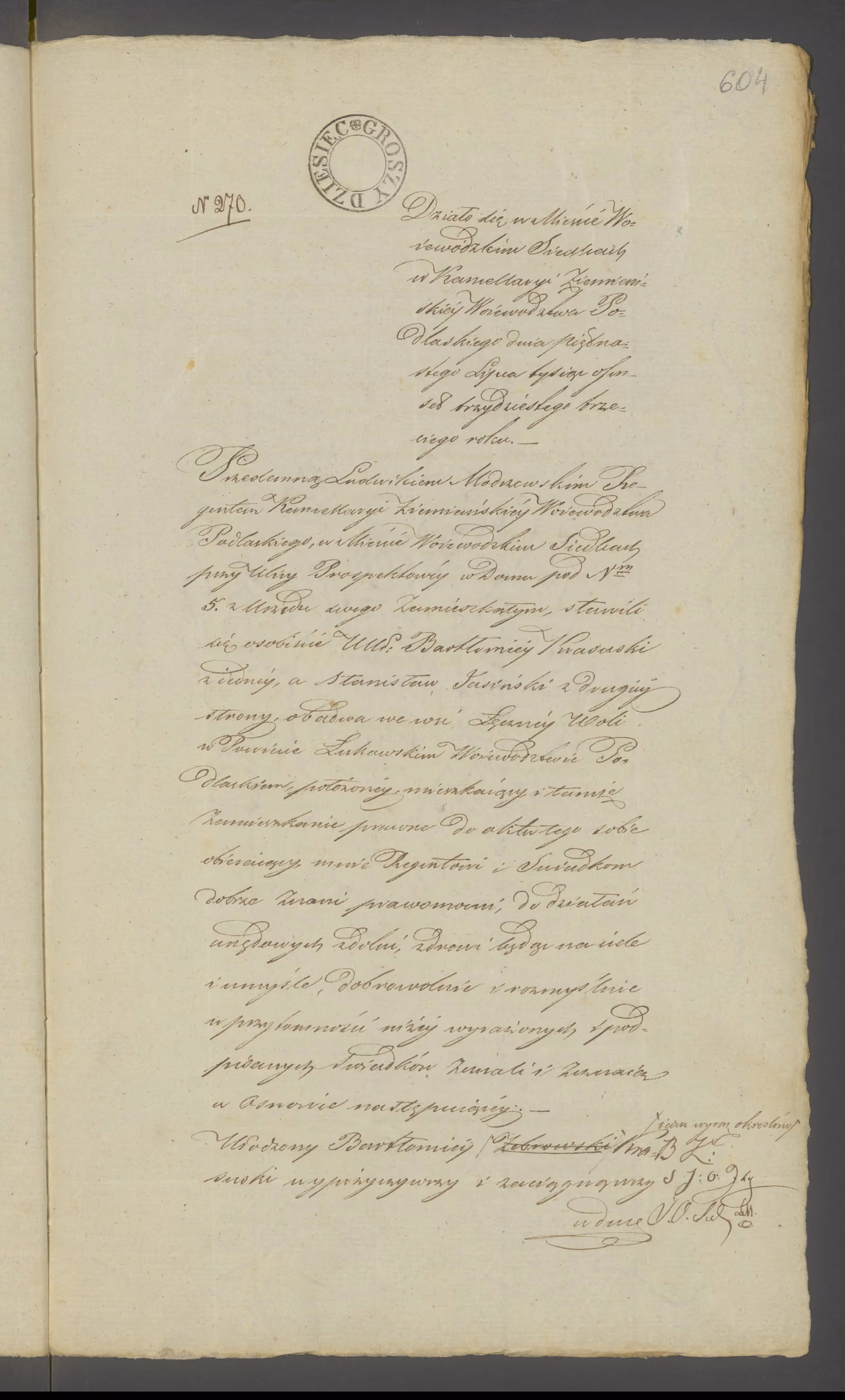 Modrzewski 270/1833, s. 1