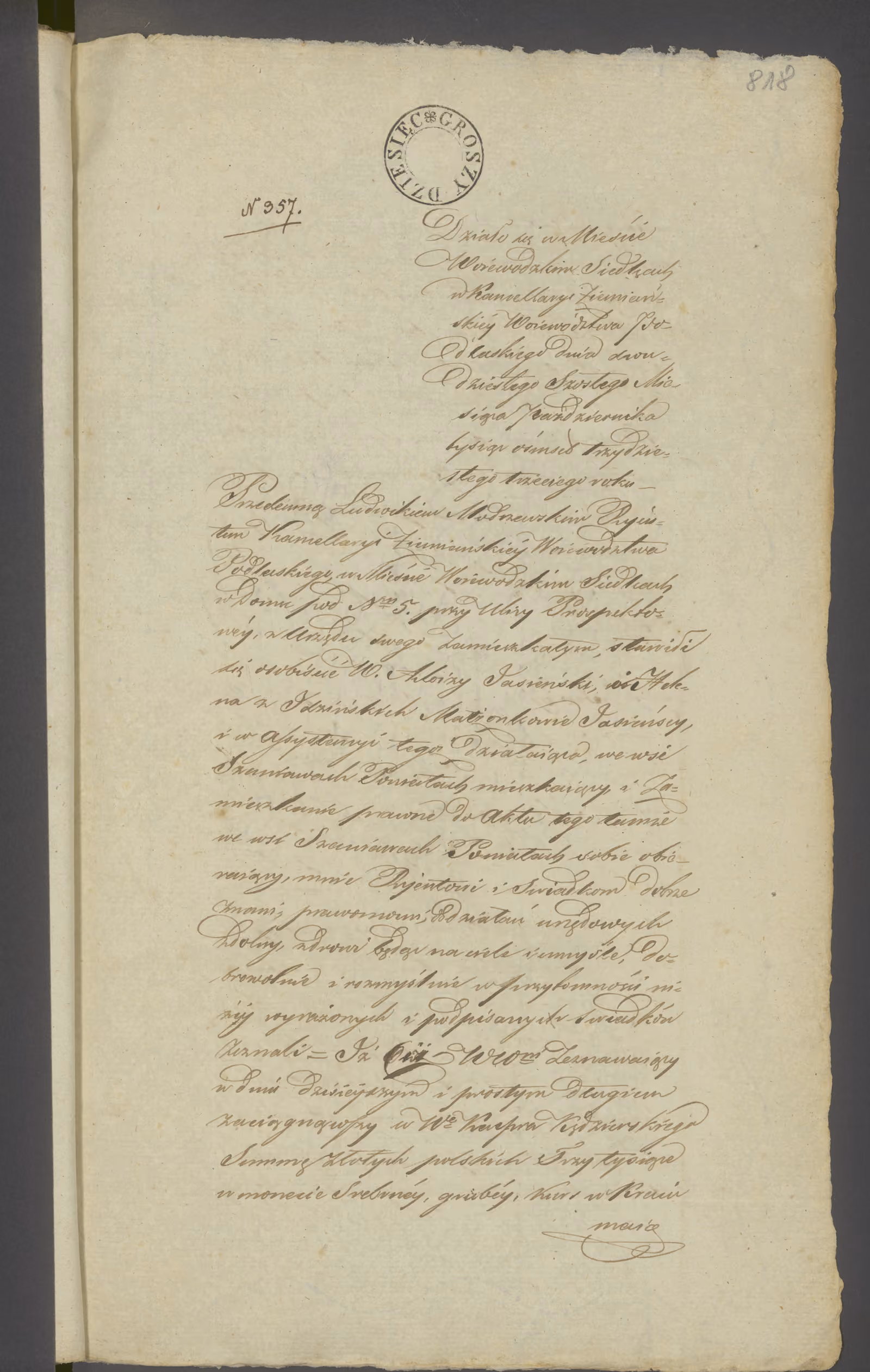 Modrzewski 357/1833, s. 1