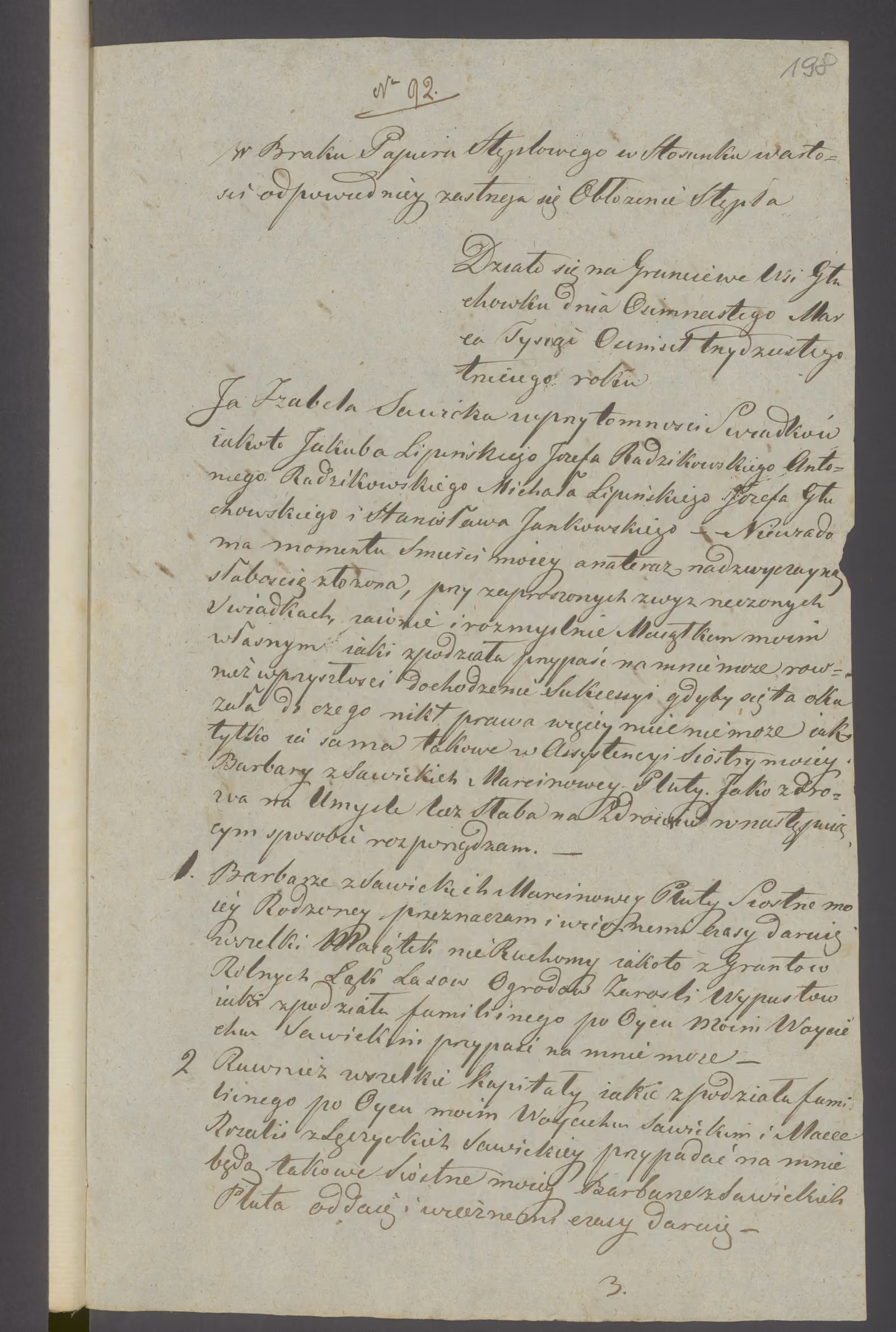 Modrzewski 92/1833, s. 1