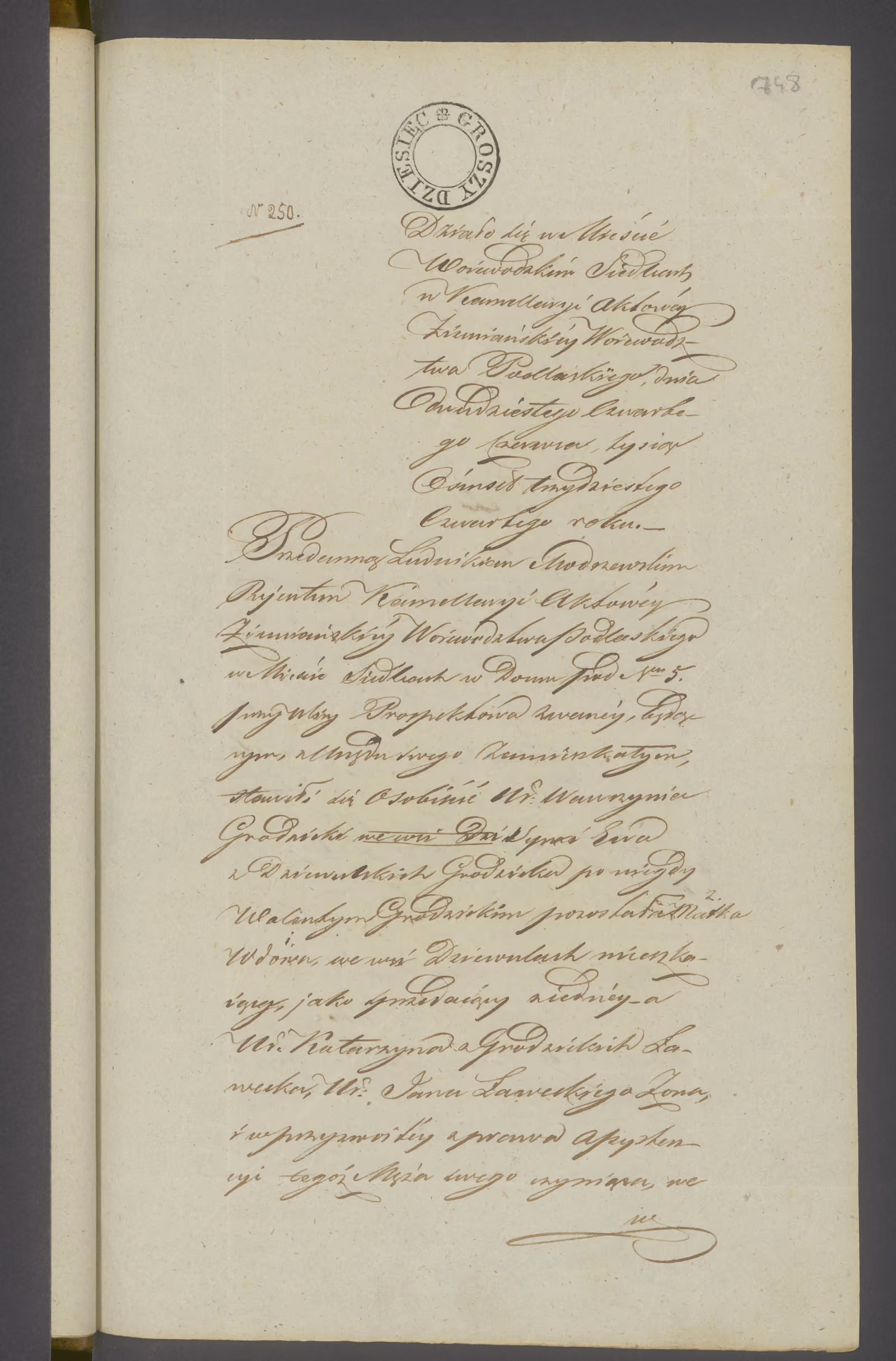 Modrzewski 250/1834, s. 1