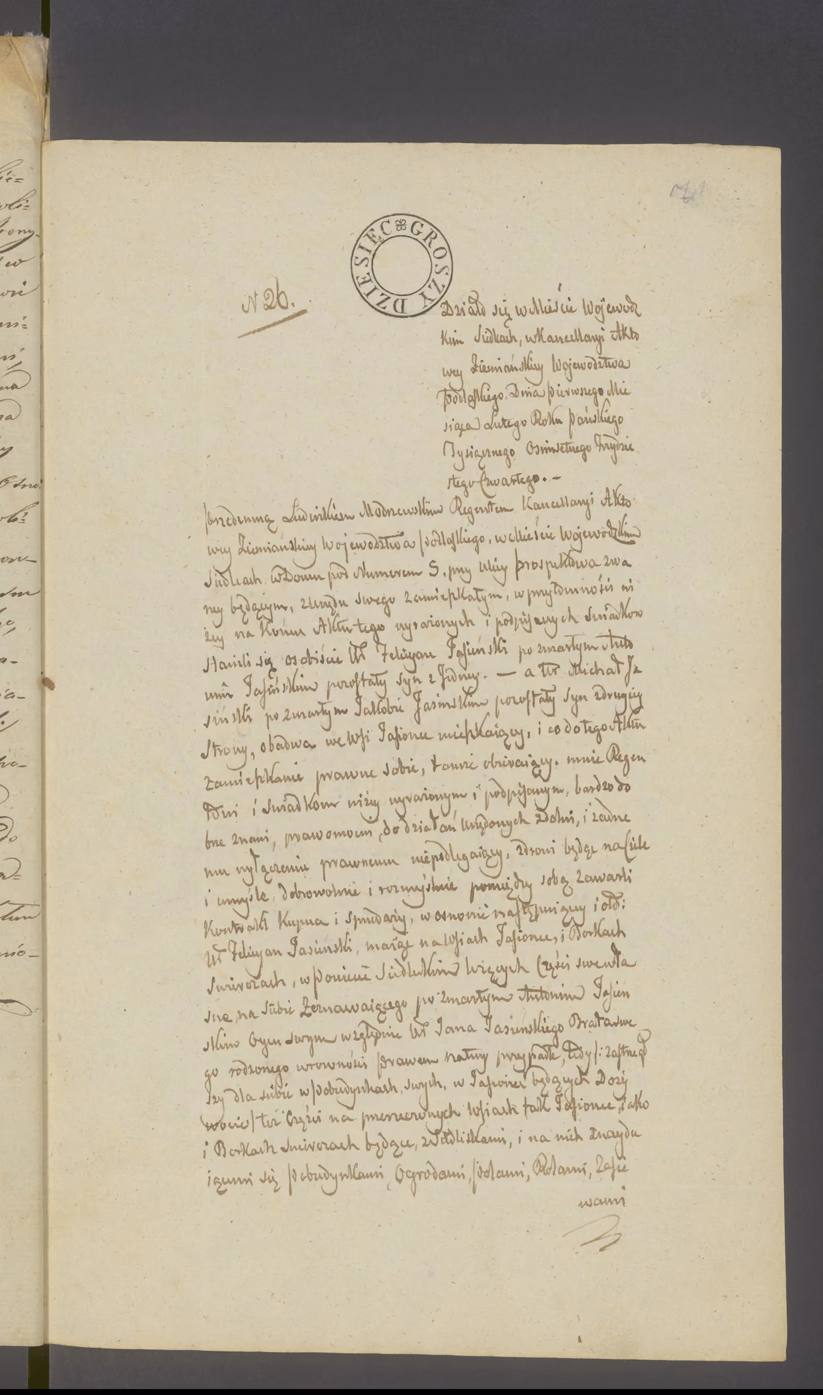 Modrzewski 26/1834, s. 1