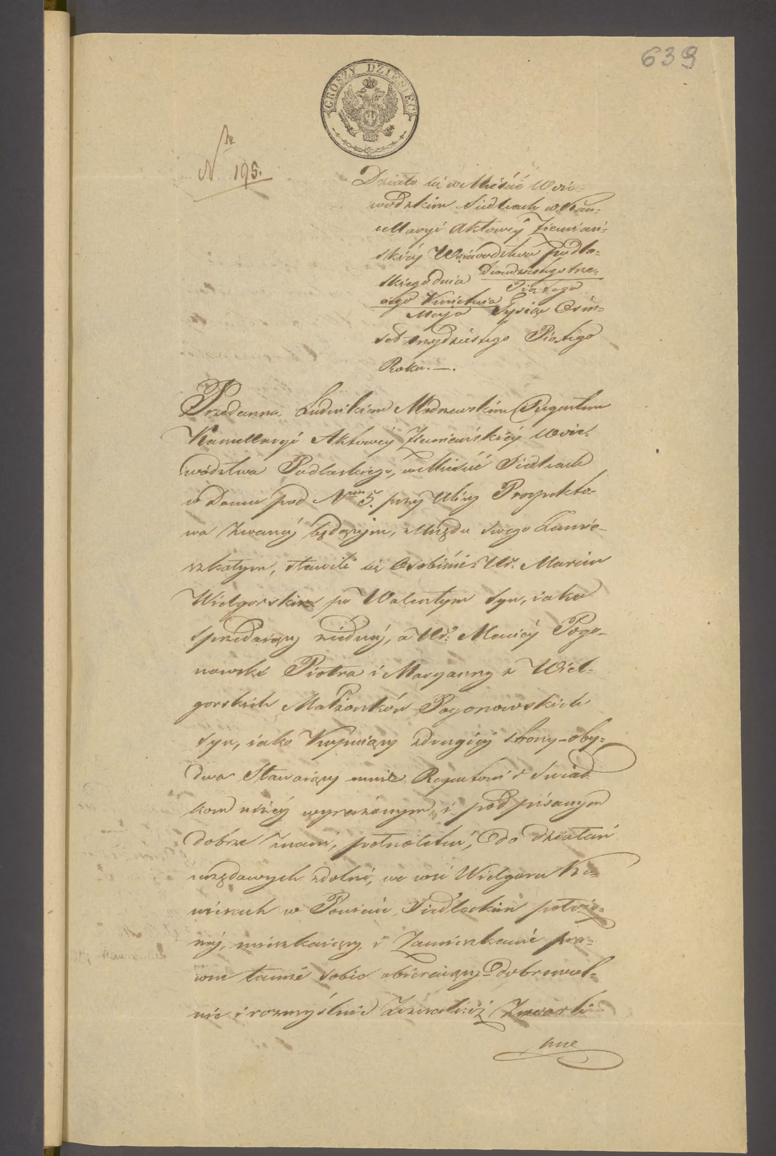 Modrzewski 195/1835, s. 1