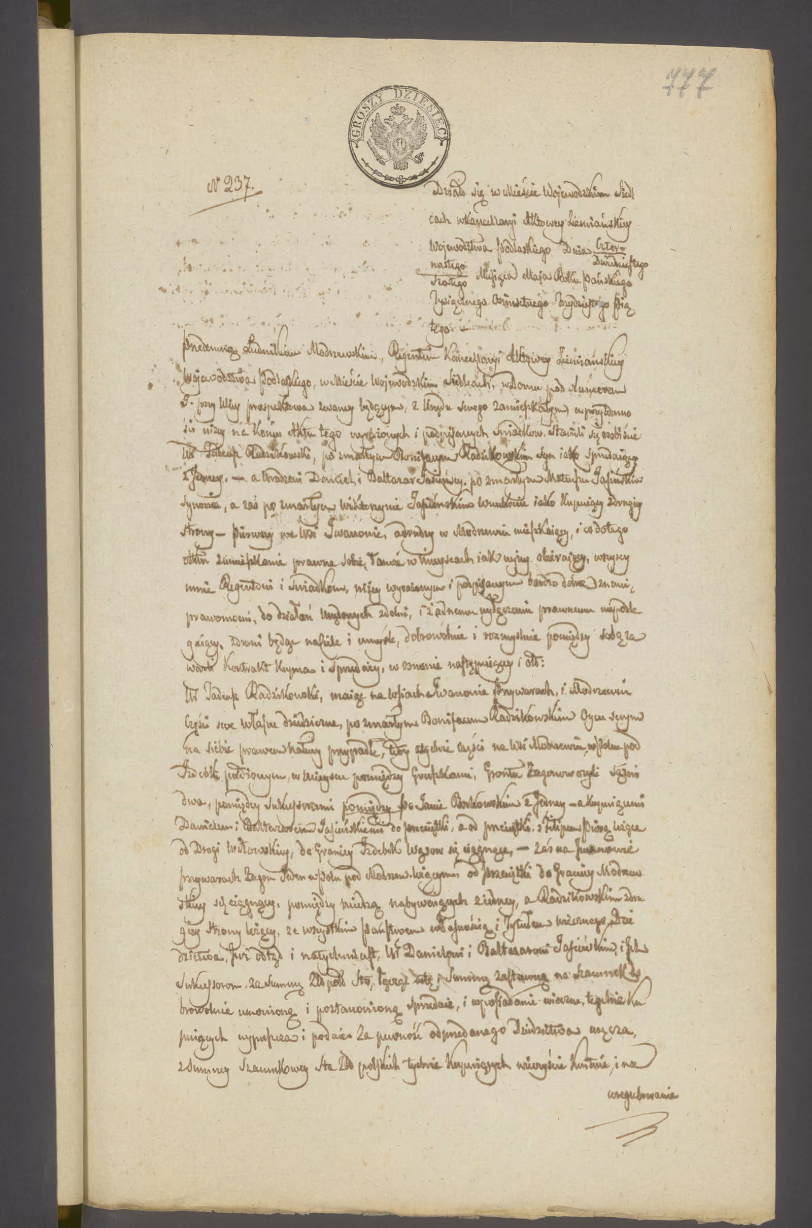 Modrzewski 237/1835, s. 1