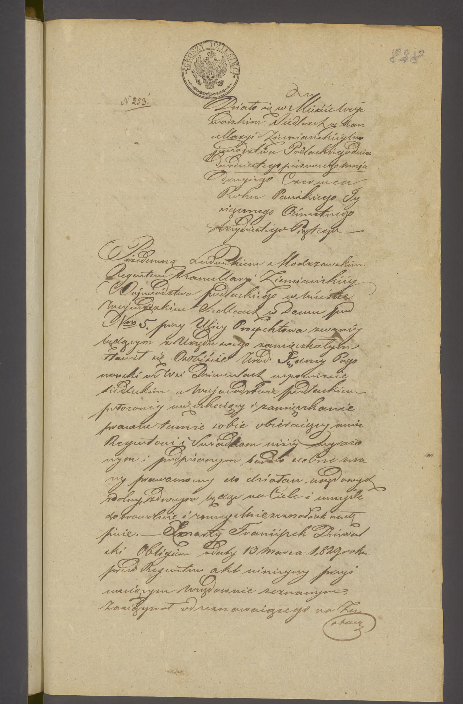 Modrzewski 253/1835, s. 1