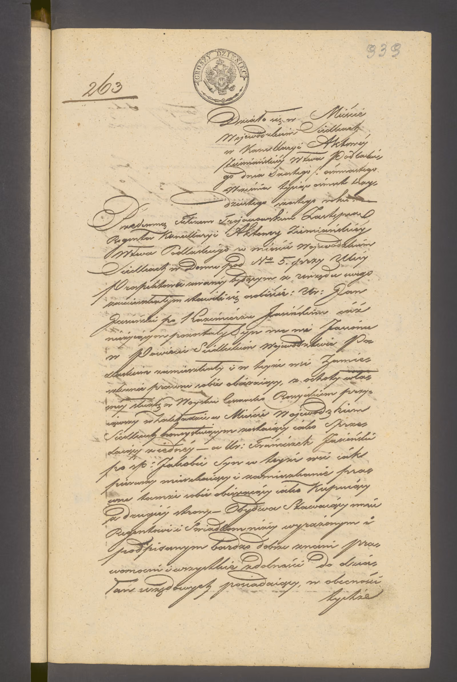 Modrzewski 263/1836, s. 1
