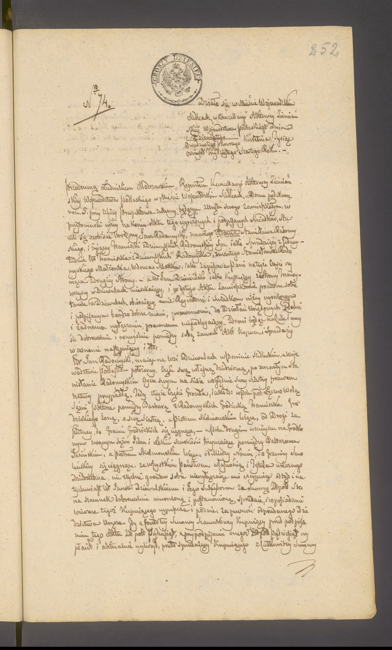 Modrzewski 74/1836, s. 1