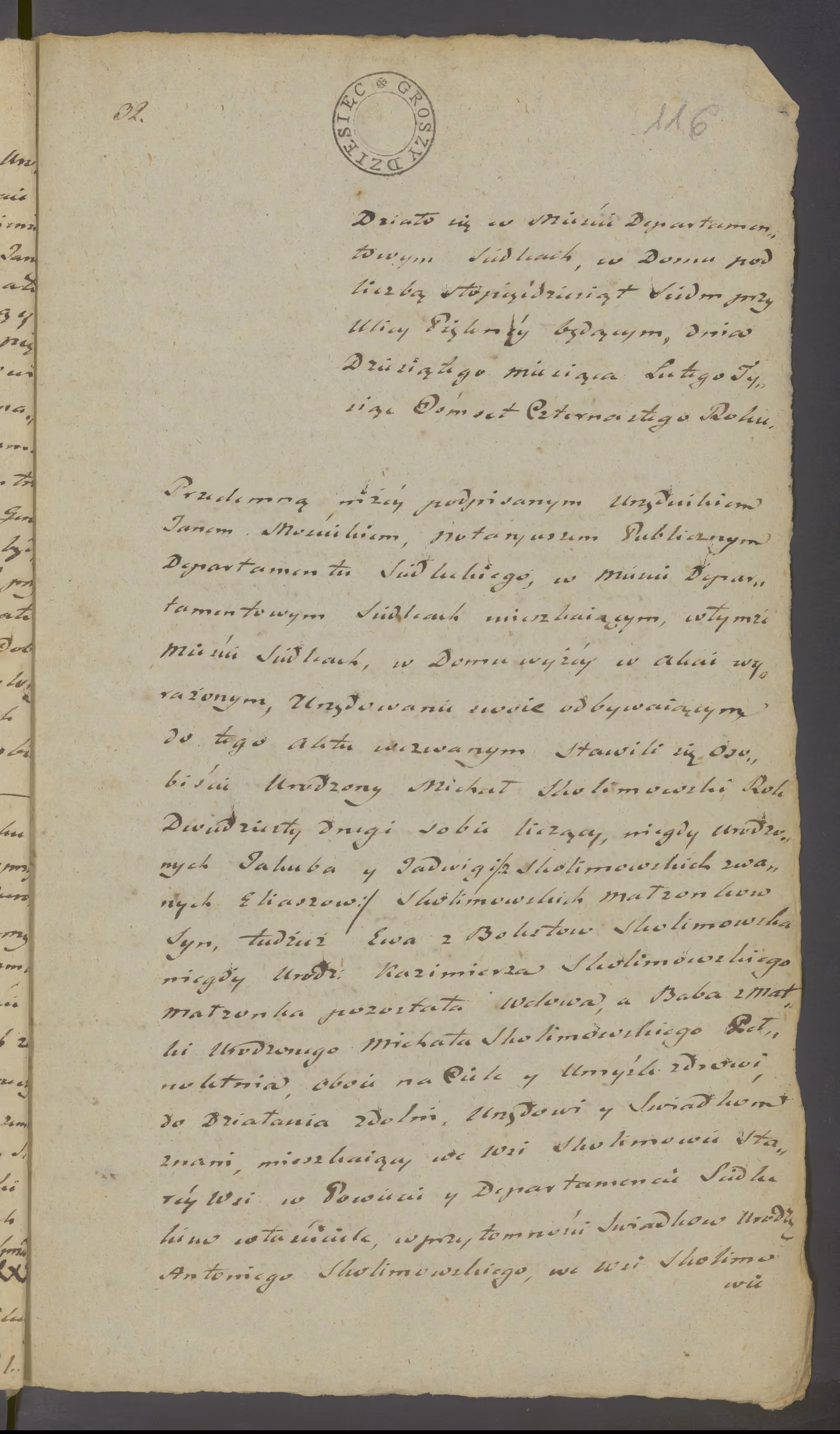 Mościcki 32/1814, s. 1