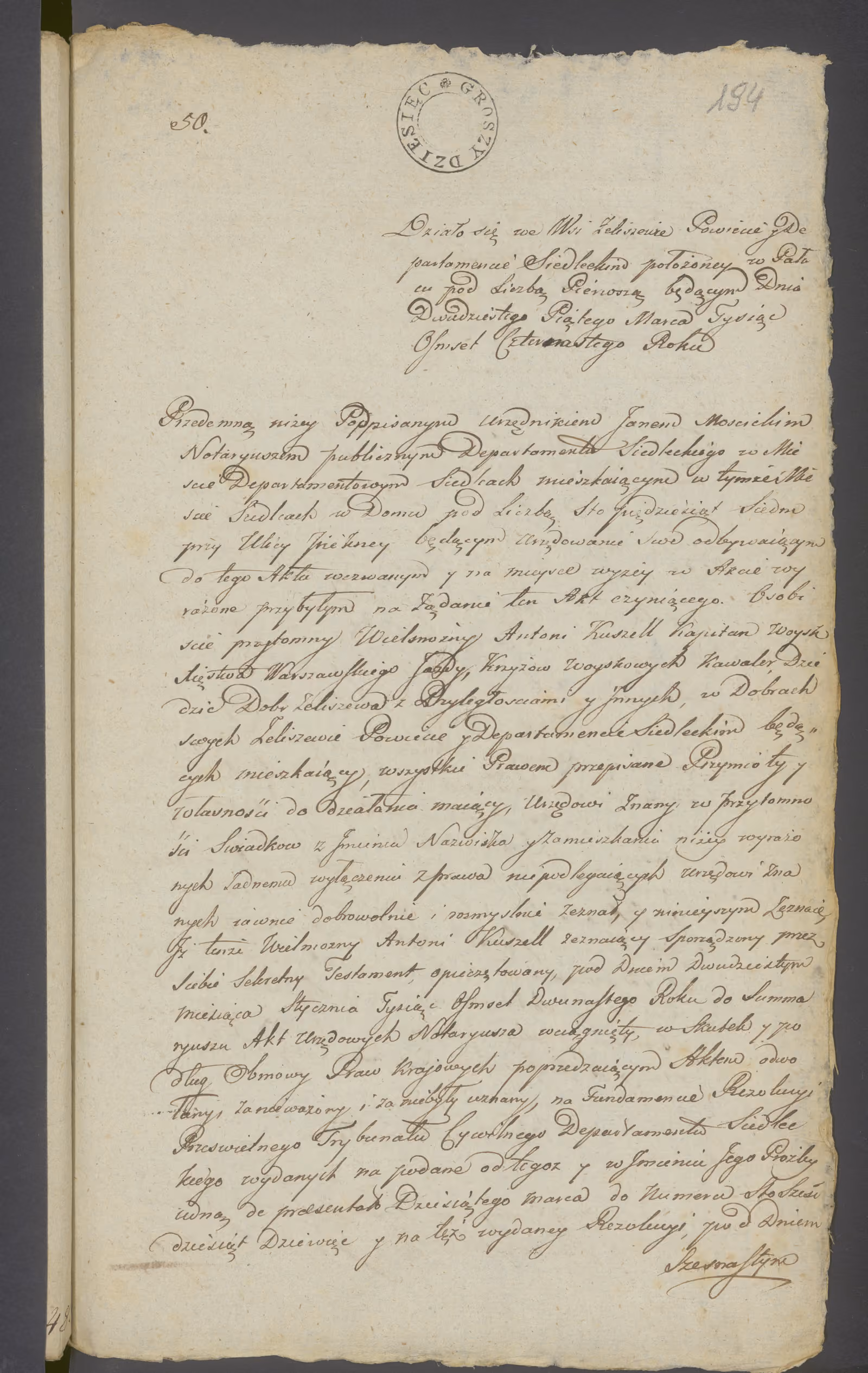 Mościcki 50/1814, s. 1