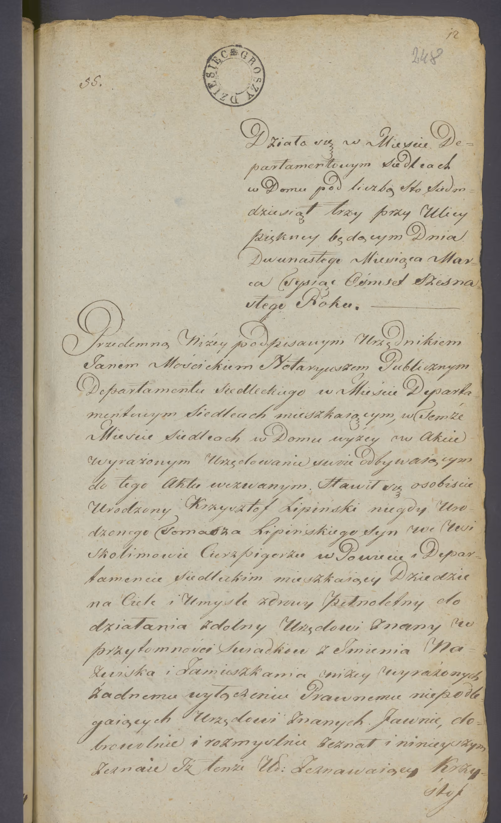 Mościcki 55/1816, s. 1