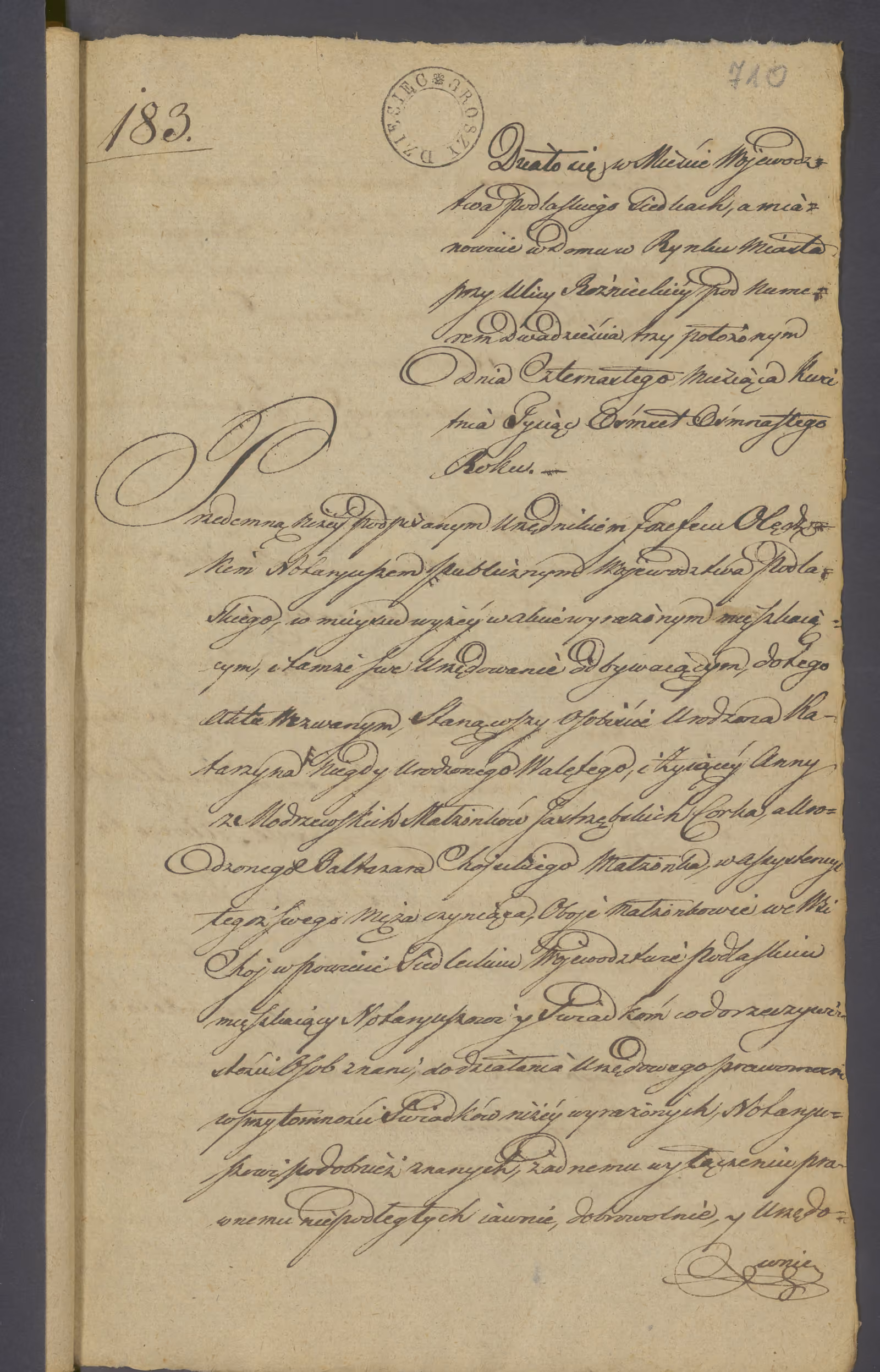 Olędzki 183/1818, s. 1