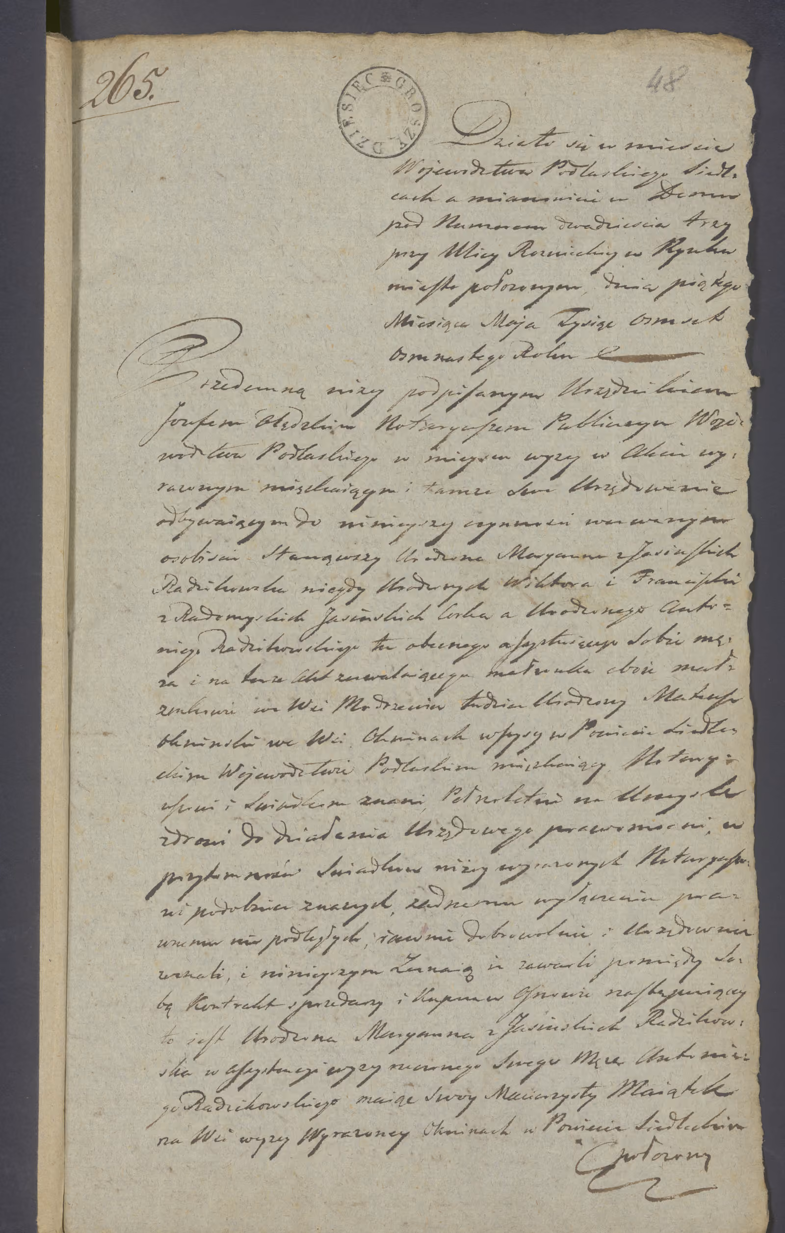 Olędzki 265/1818, s. 1