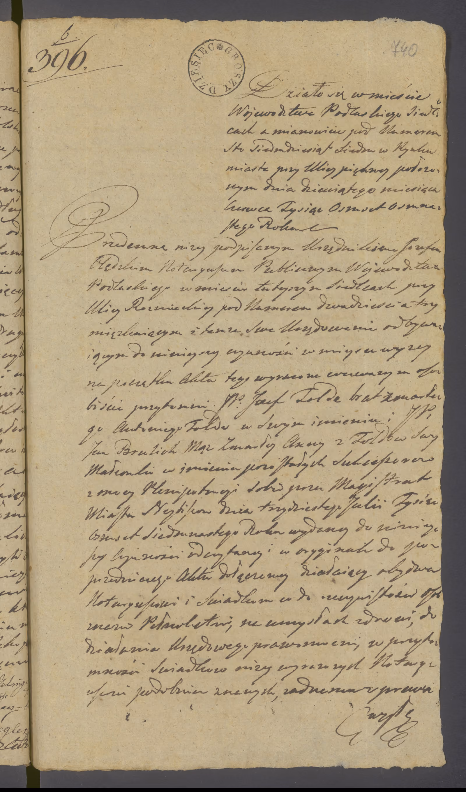 Olędzki 396/1818, s. 1