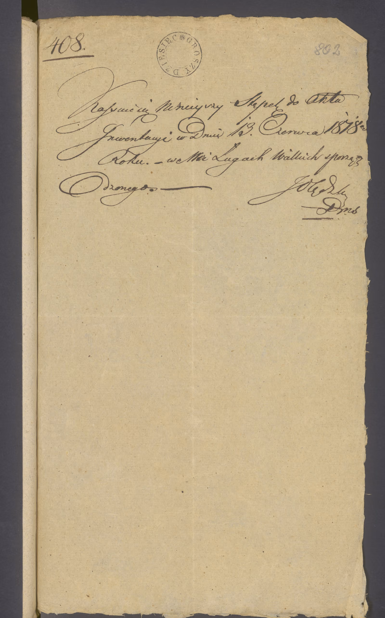 Olędzki 408/1818, s. 1
