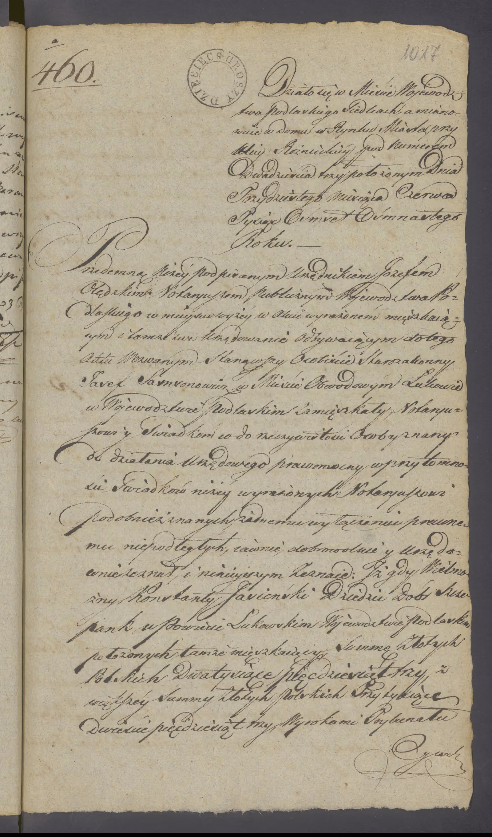 Olędzki 460/1818, s. 1