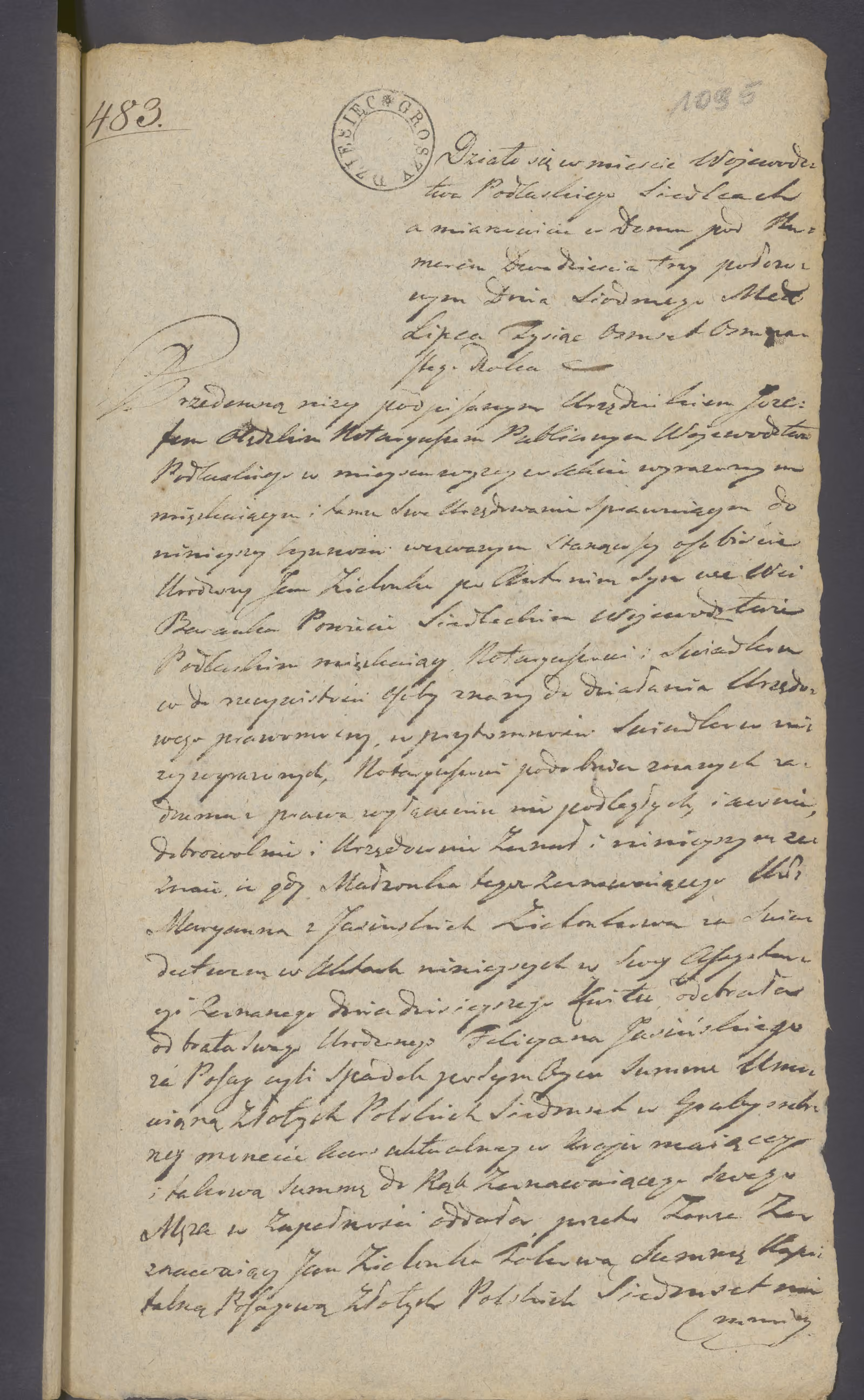 Olędzki 483/1818, s. 1