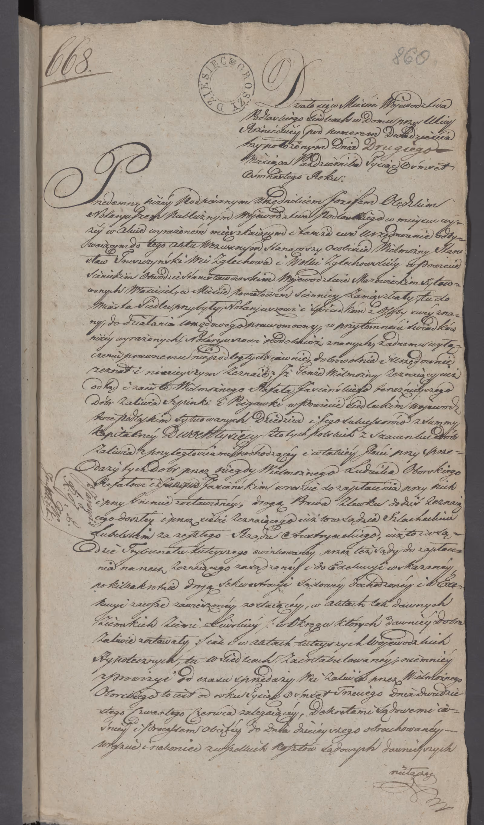 Olędzki 668/1818, s. 1