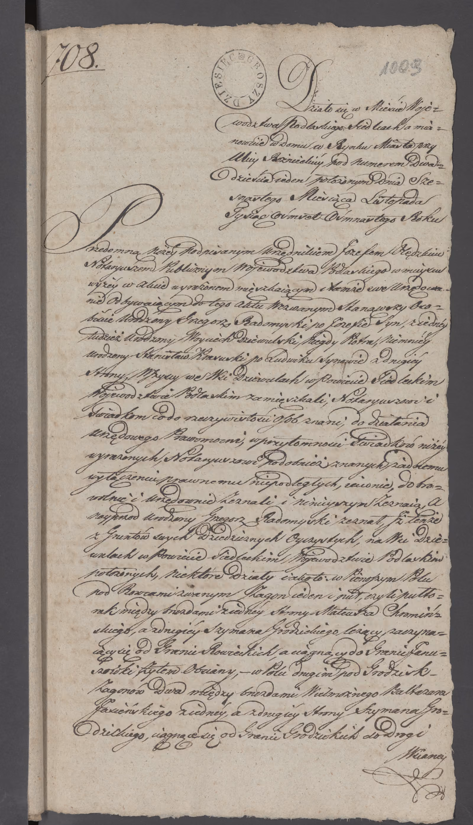 Olędzki 708/1818, s. 1