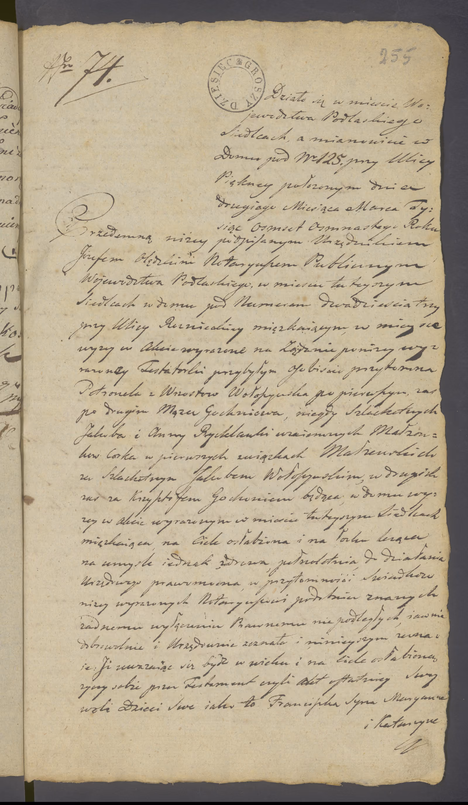 Olędzki 74/1818, s. 1