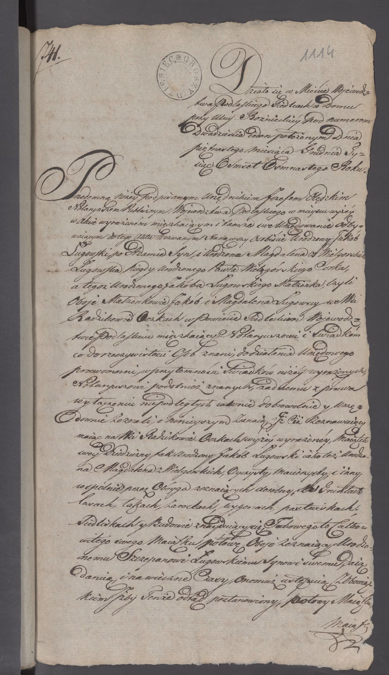 Olędzki 741/1818, s. 1
