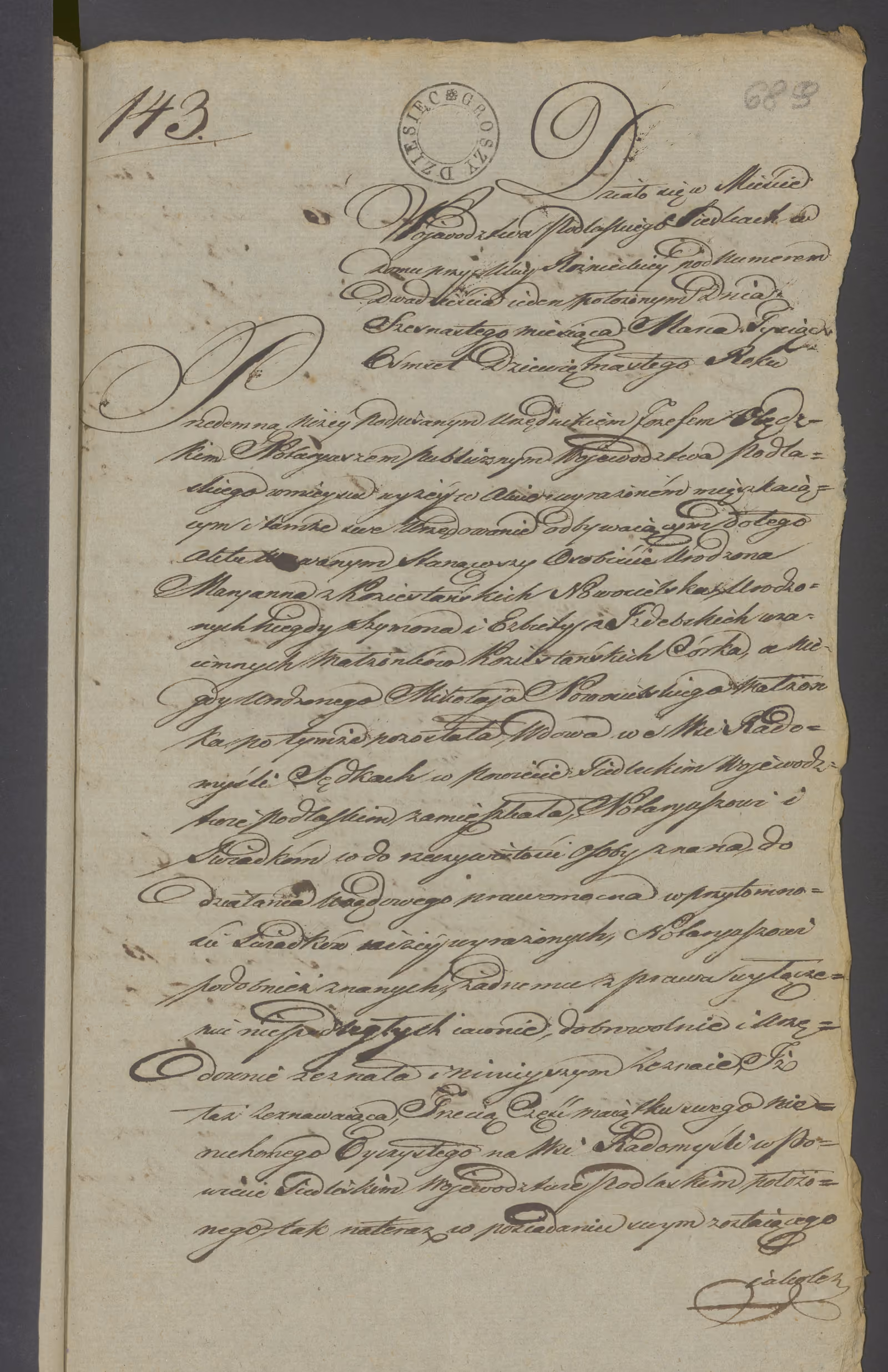 Olędzki 143/1819, s. 1
