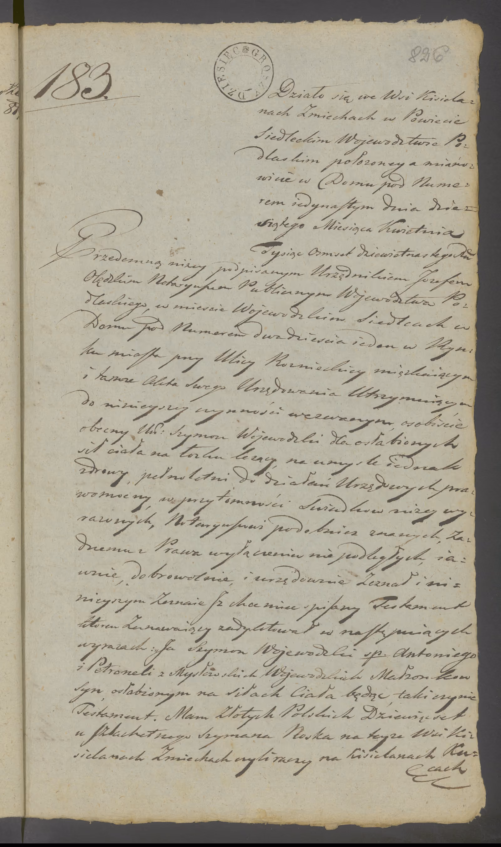 Olędzki 183/1819, s. 1