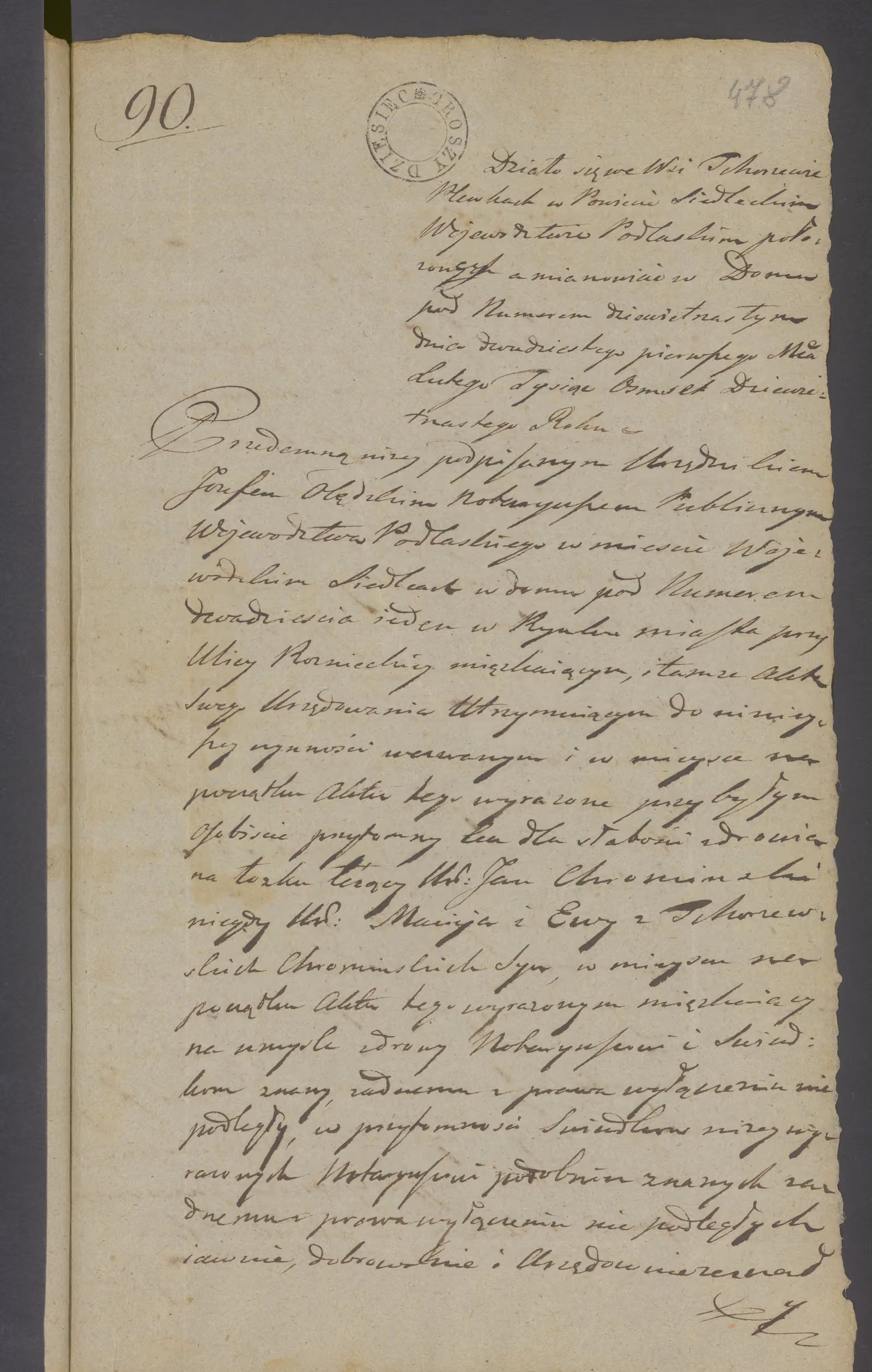Olędzki 90/1819, s. 1