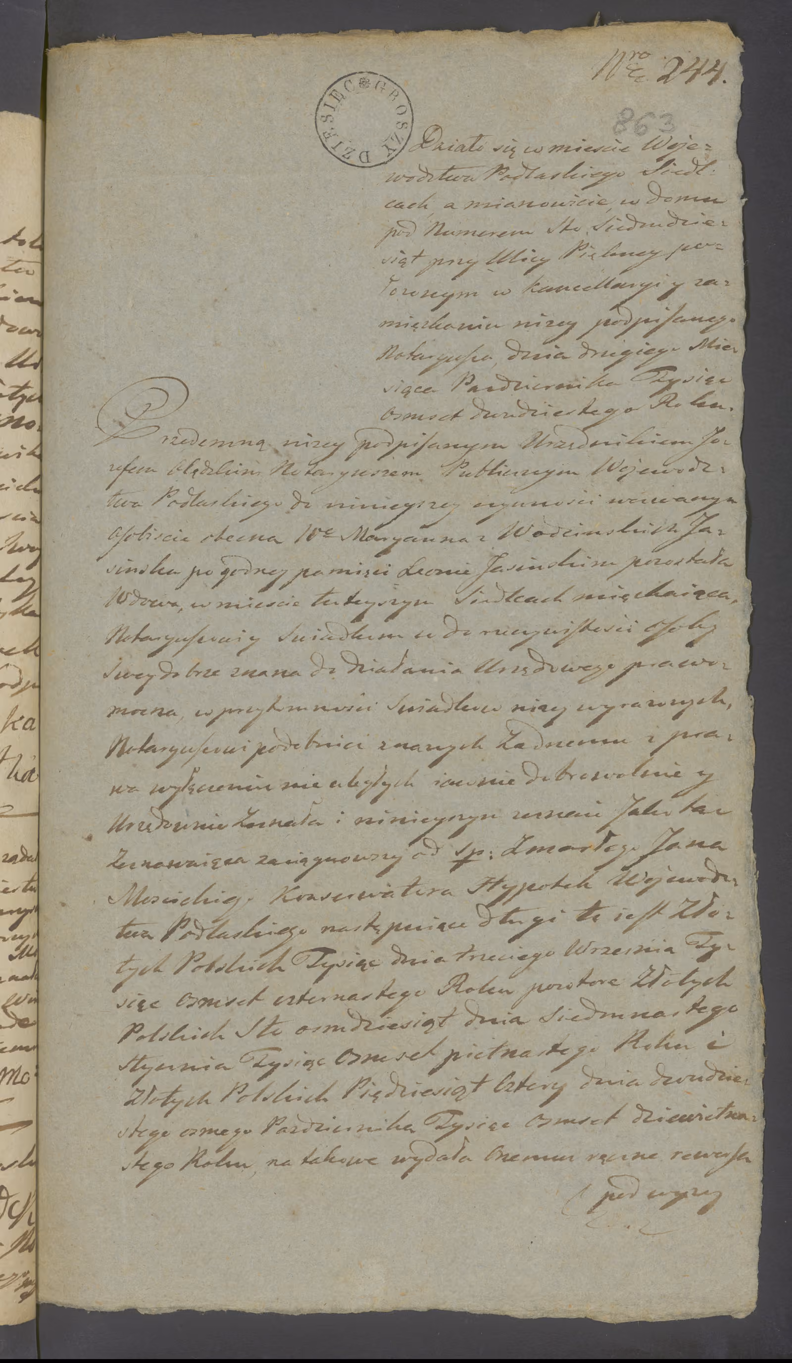 Olędzki 244/1820, s. 1