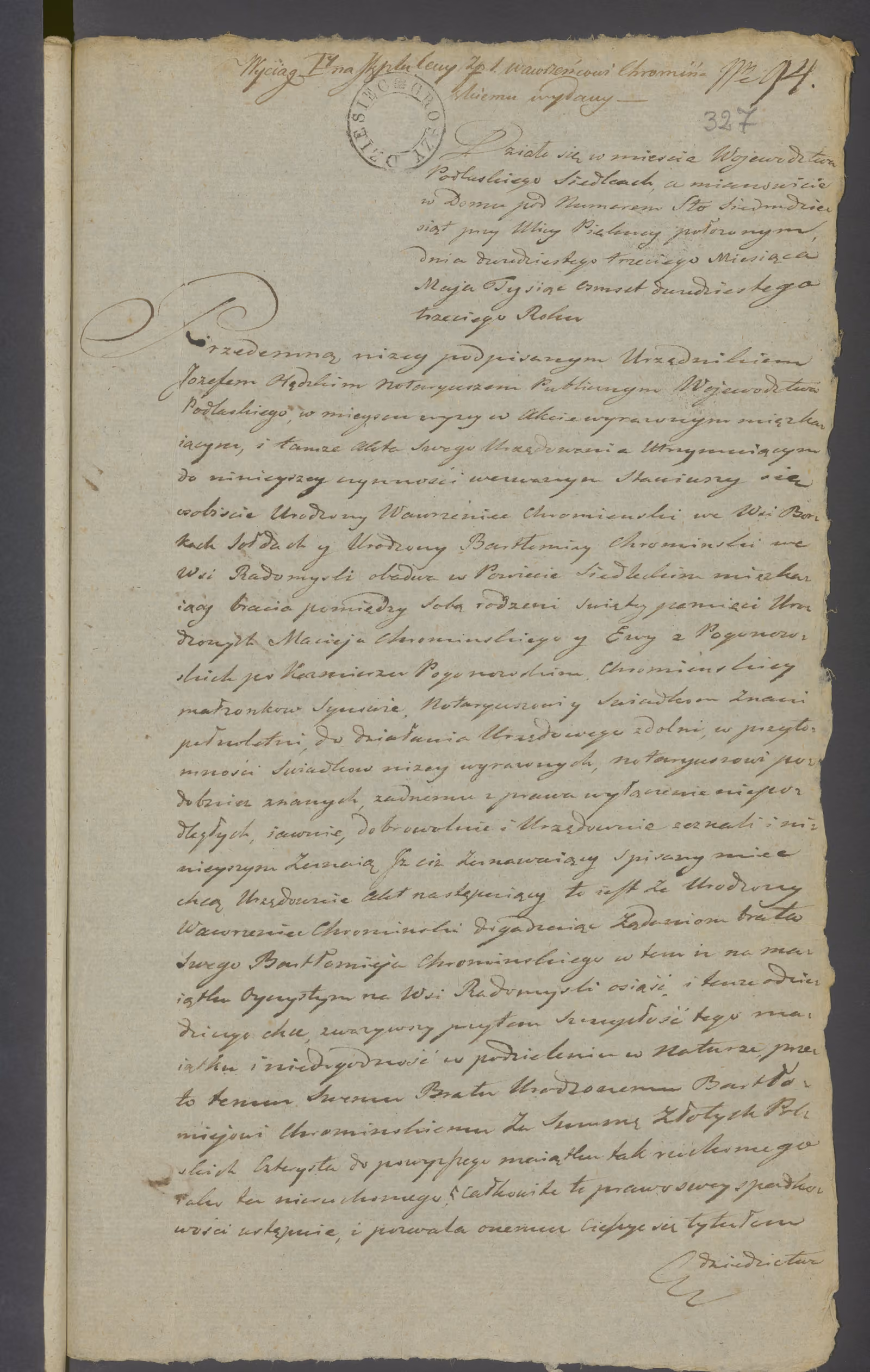 Olędzki 94/1820, s. 1