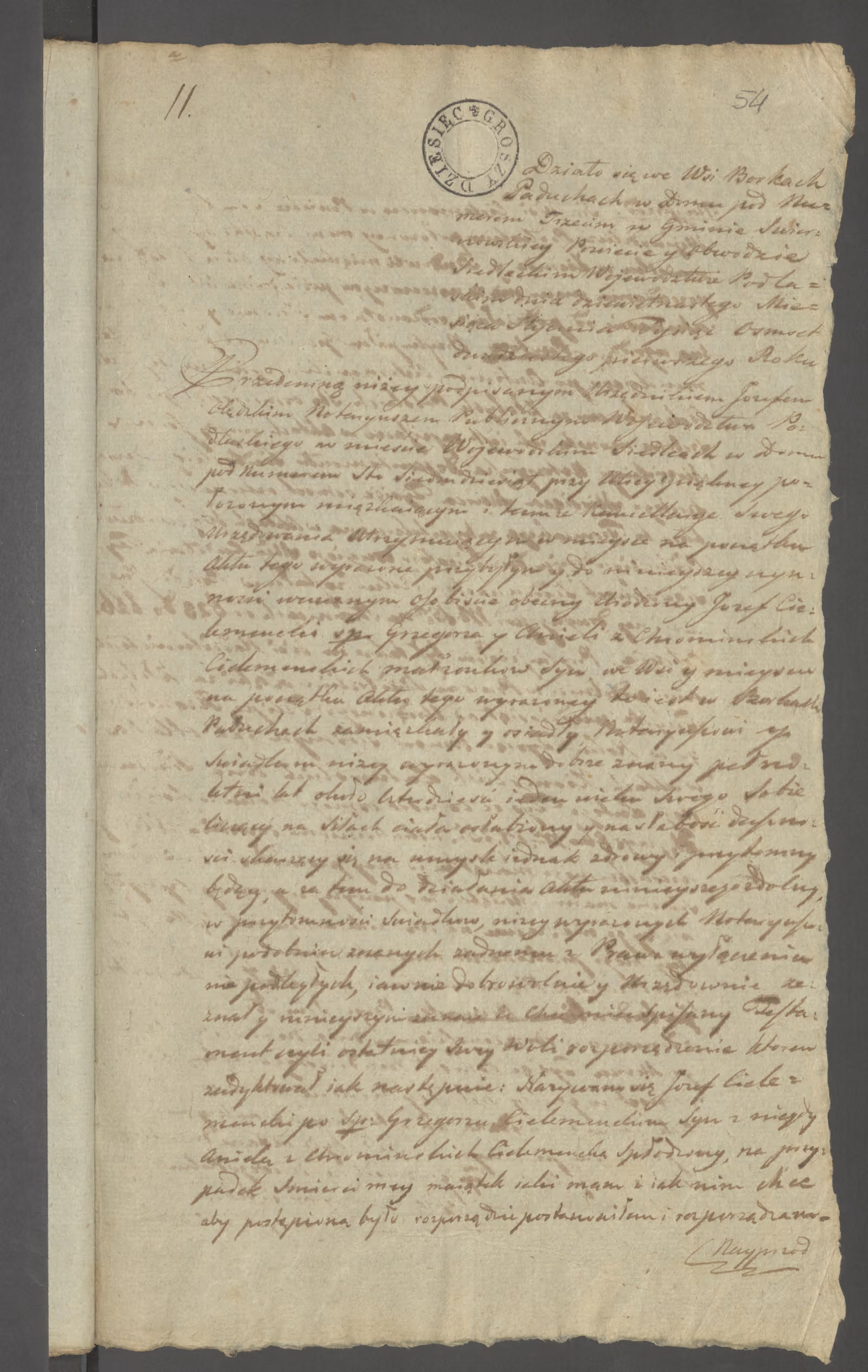 Olędzki 11/1821, s. 1