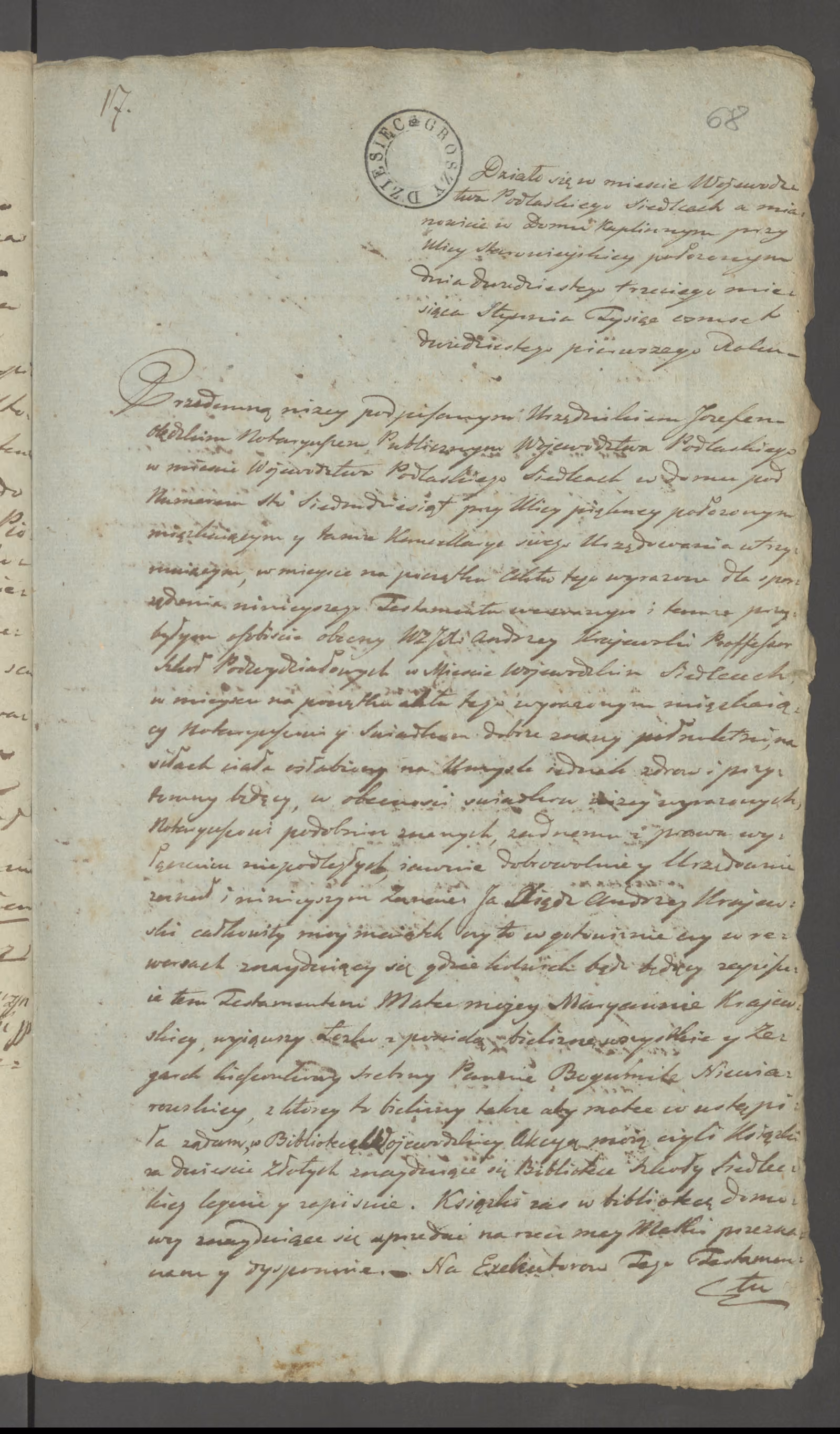 Olędzki 17/1821, s. 1