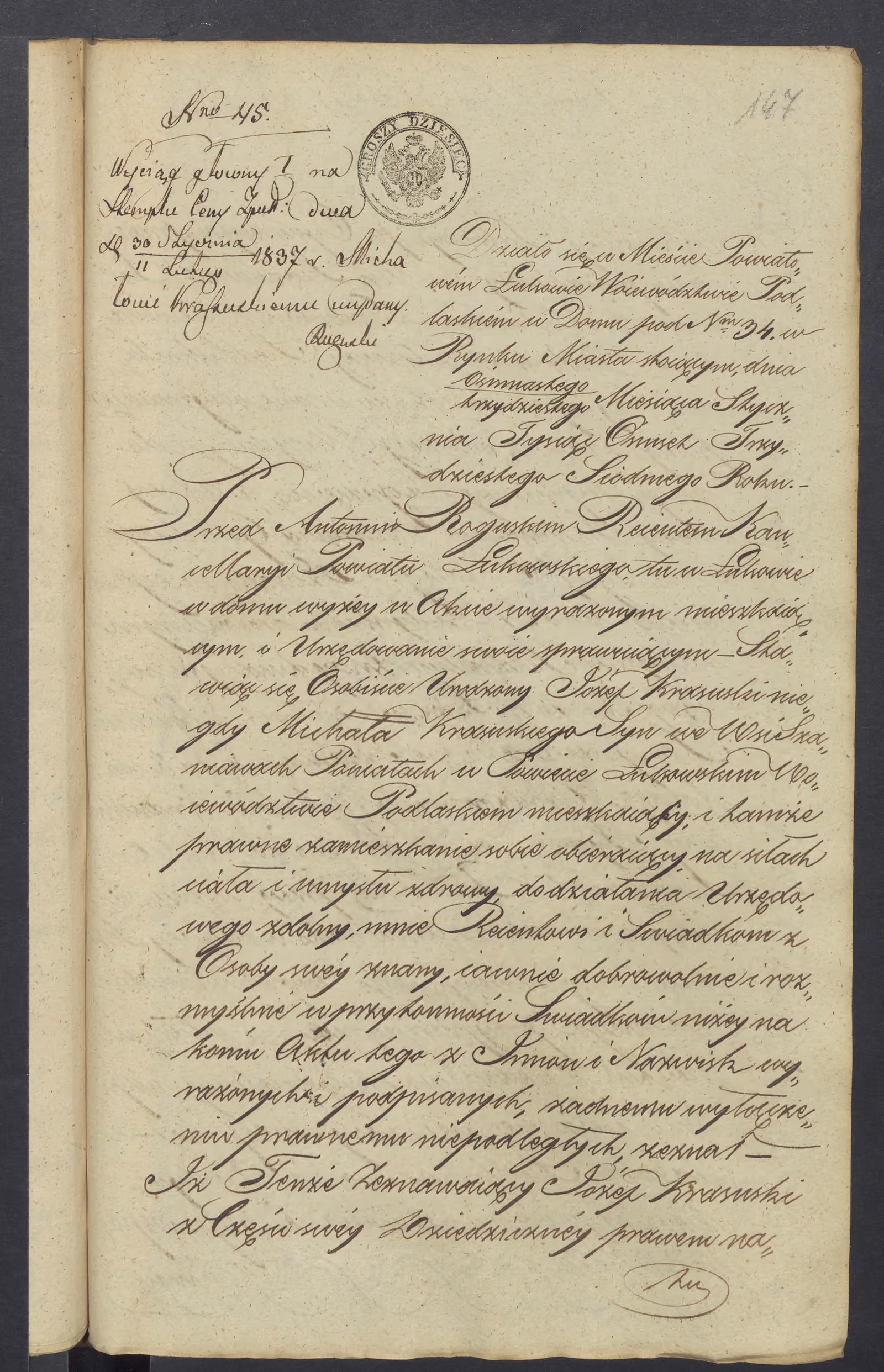 Roguski 45/1837, s. 1