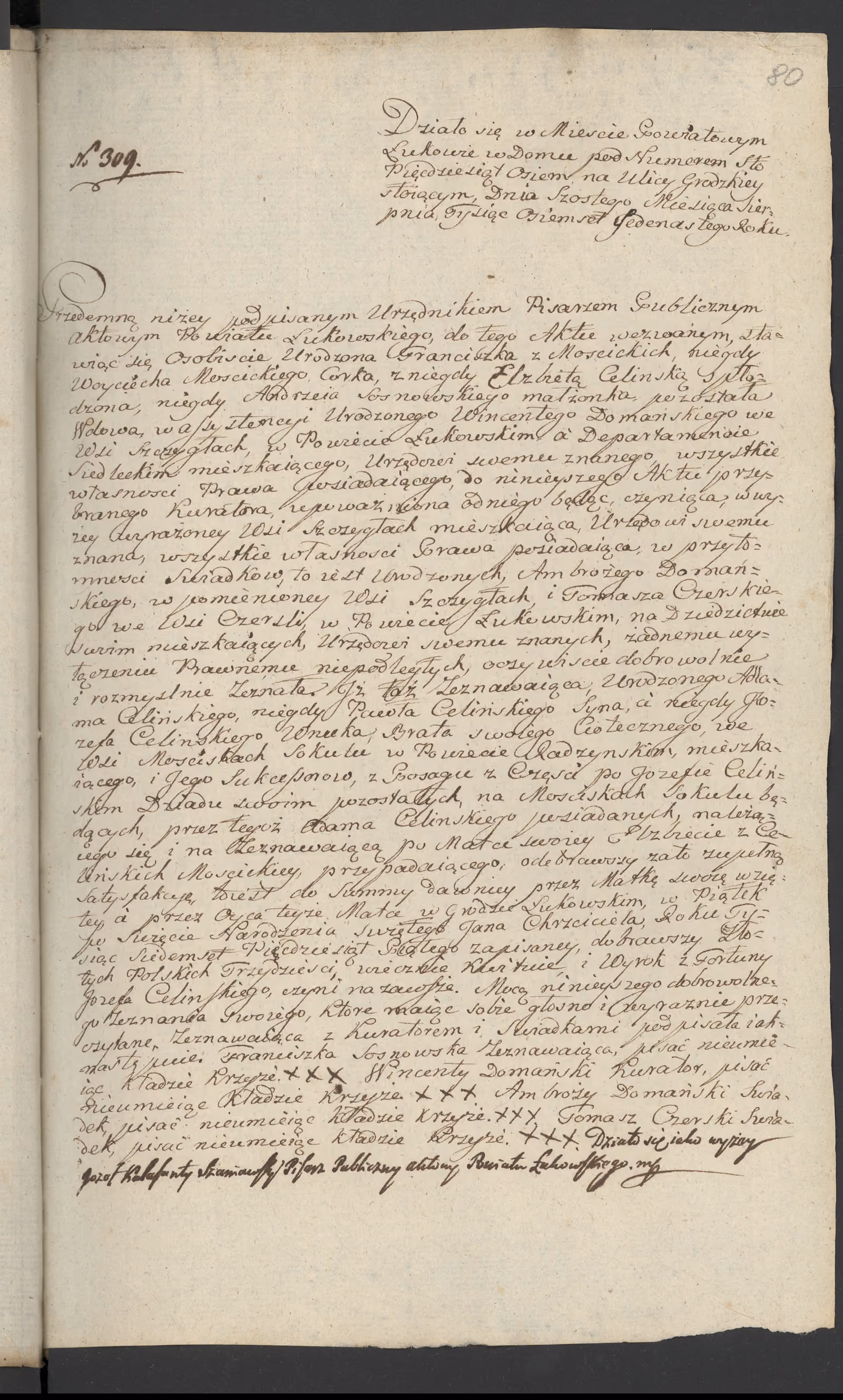 Szaniawski 309/1811, s. 1
