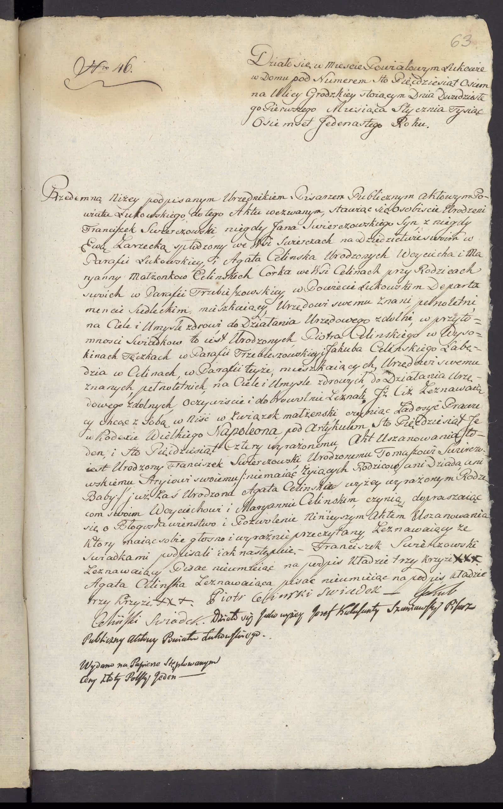 Szaniawski 46/1811, s. 1